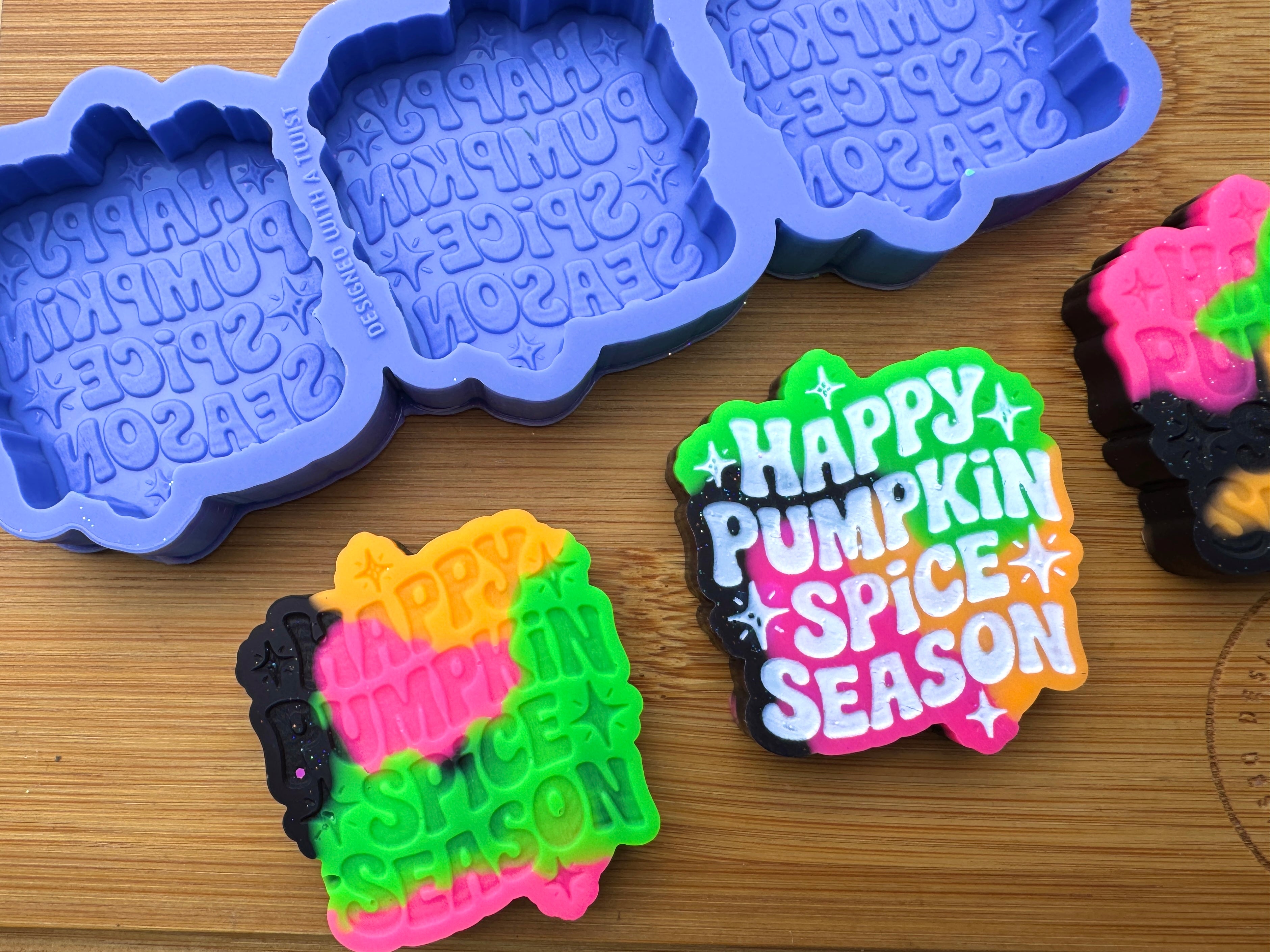 Happy Pumpkin Spice Season Silicone Trio Mold