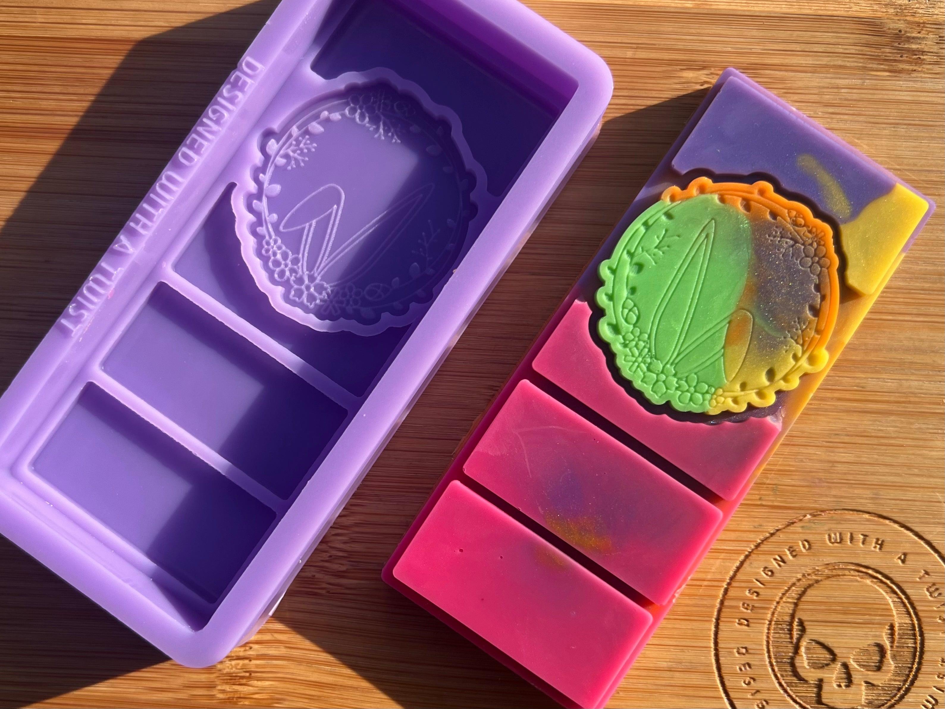 Floral Bunny Ears Snapbar Silicone Mold - Designed with a Twist - Top quality silicone molds made in the UK.
