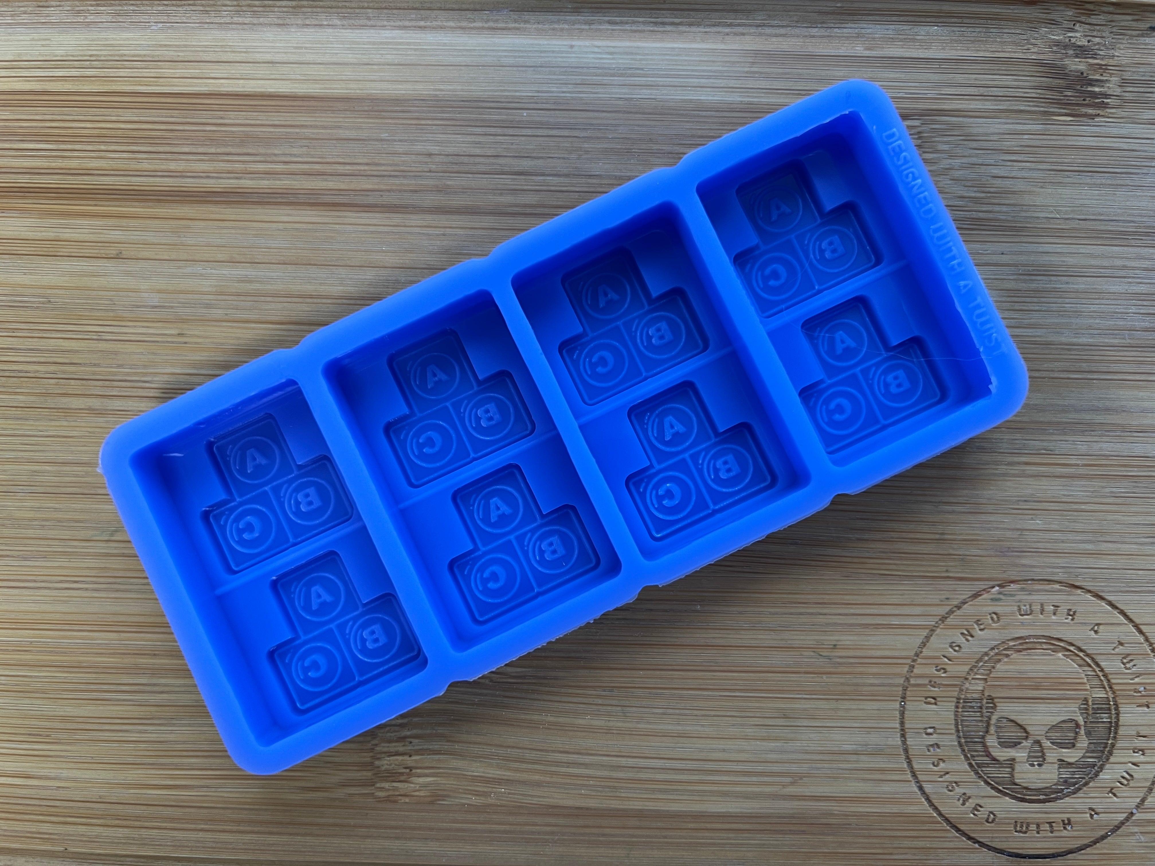 Alphabet Blocks Silicone Mold - HoBa Edition - Designed with a Twist - Top quality silicone molds made in the UK.