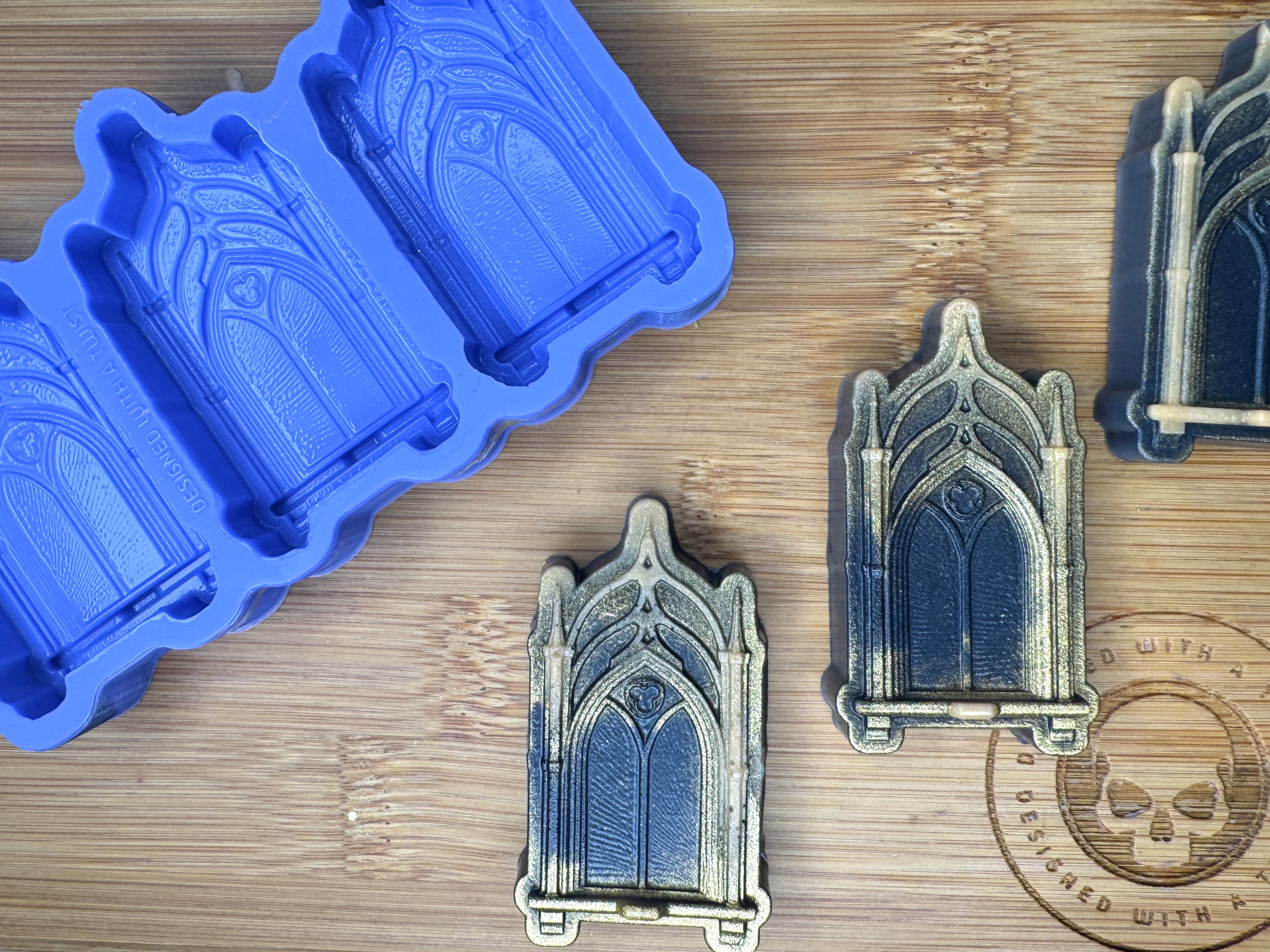 Gothic Window Silicone Mold Trio