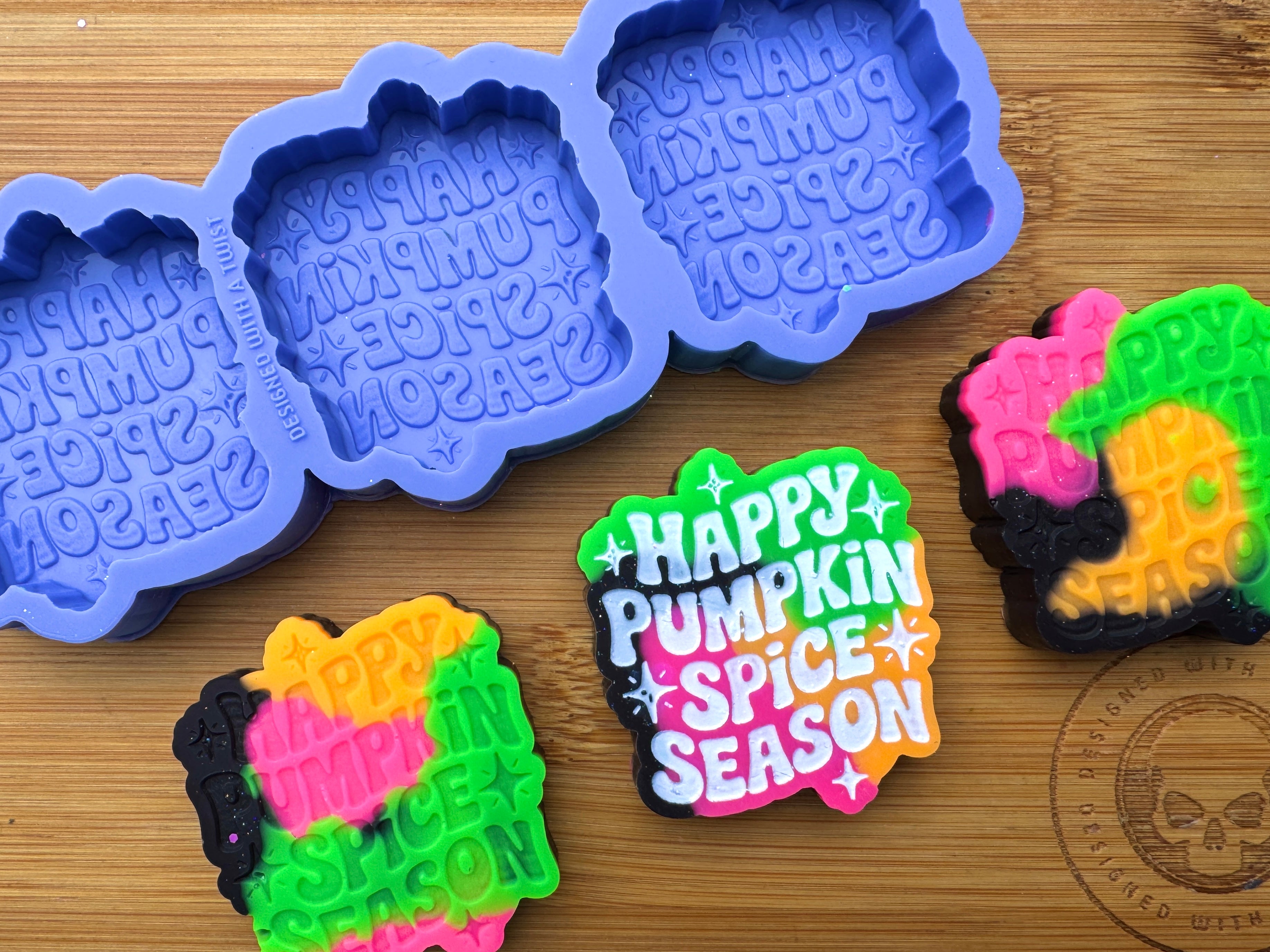 Happy Pumpkin Spice Season Silicone Trio Mold