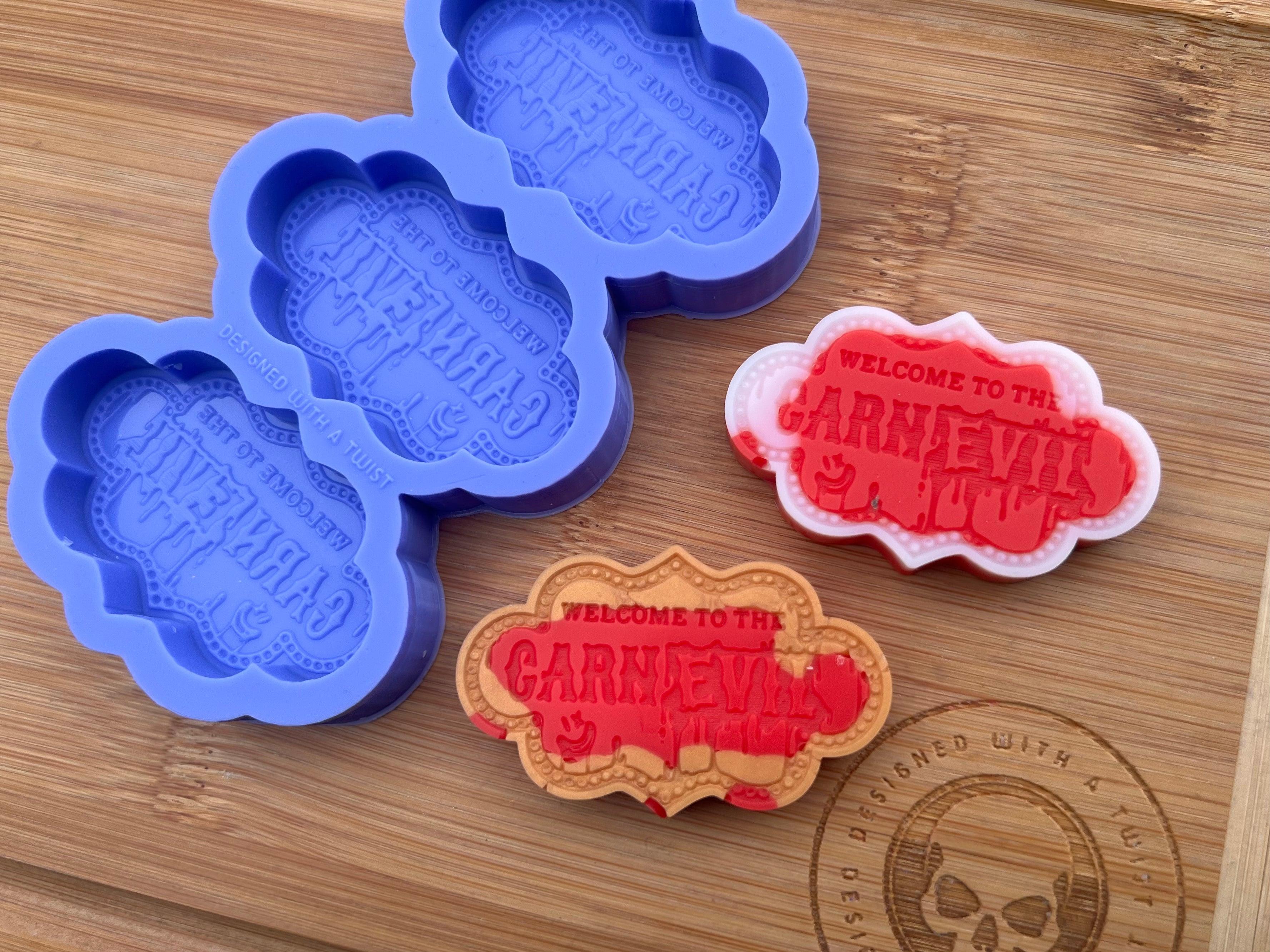Carnevil Sign Wax Melt Silicone Mold - Designed with a Twist - Top quality silicone molds made in the UK.
