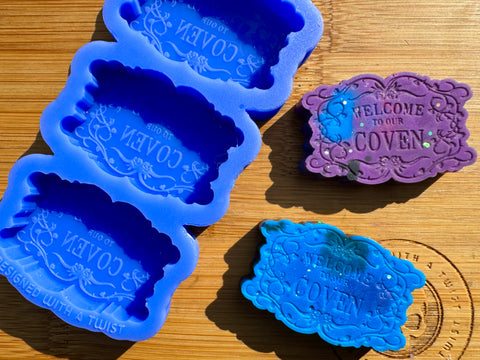 Welcome to Our Coven Trio Silicone Mold