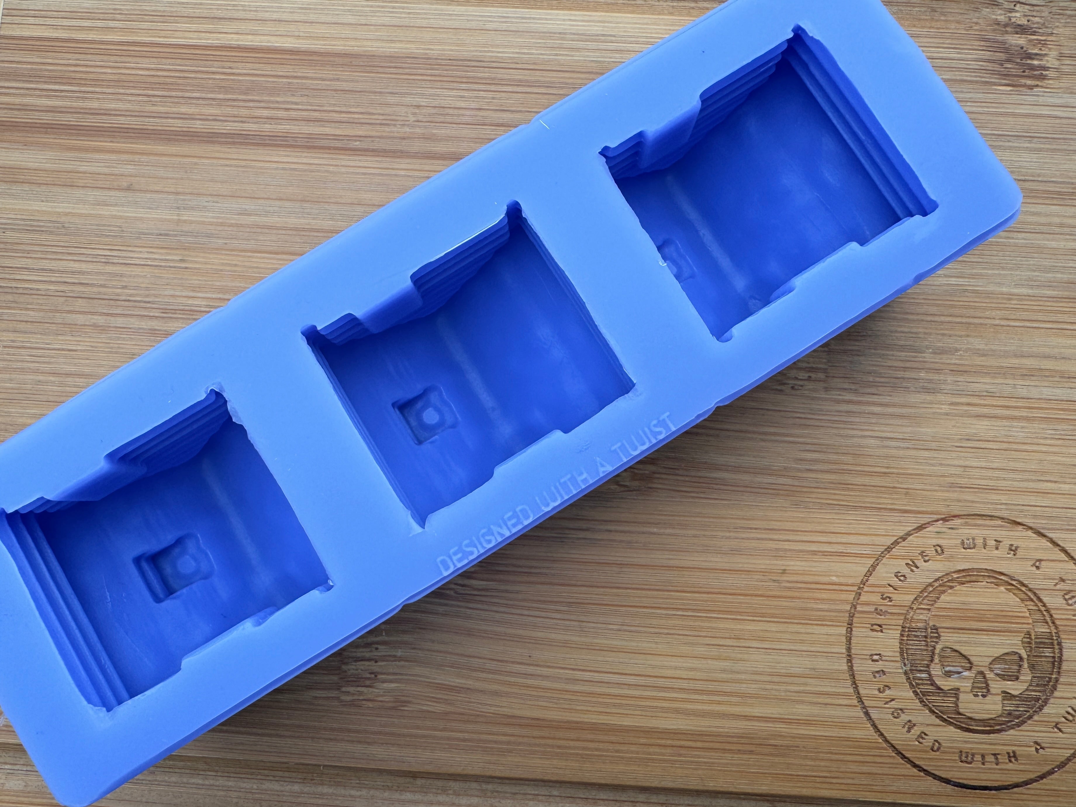3D Winter Log Cabin Silicone Mold