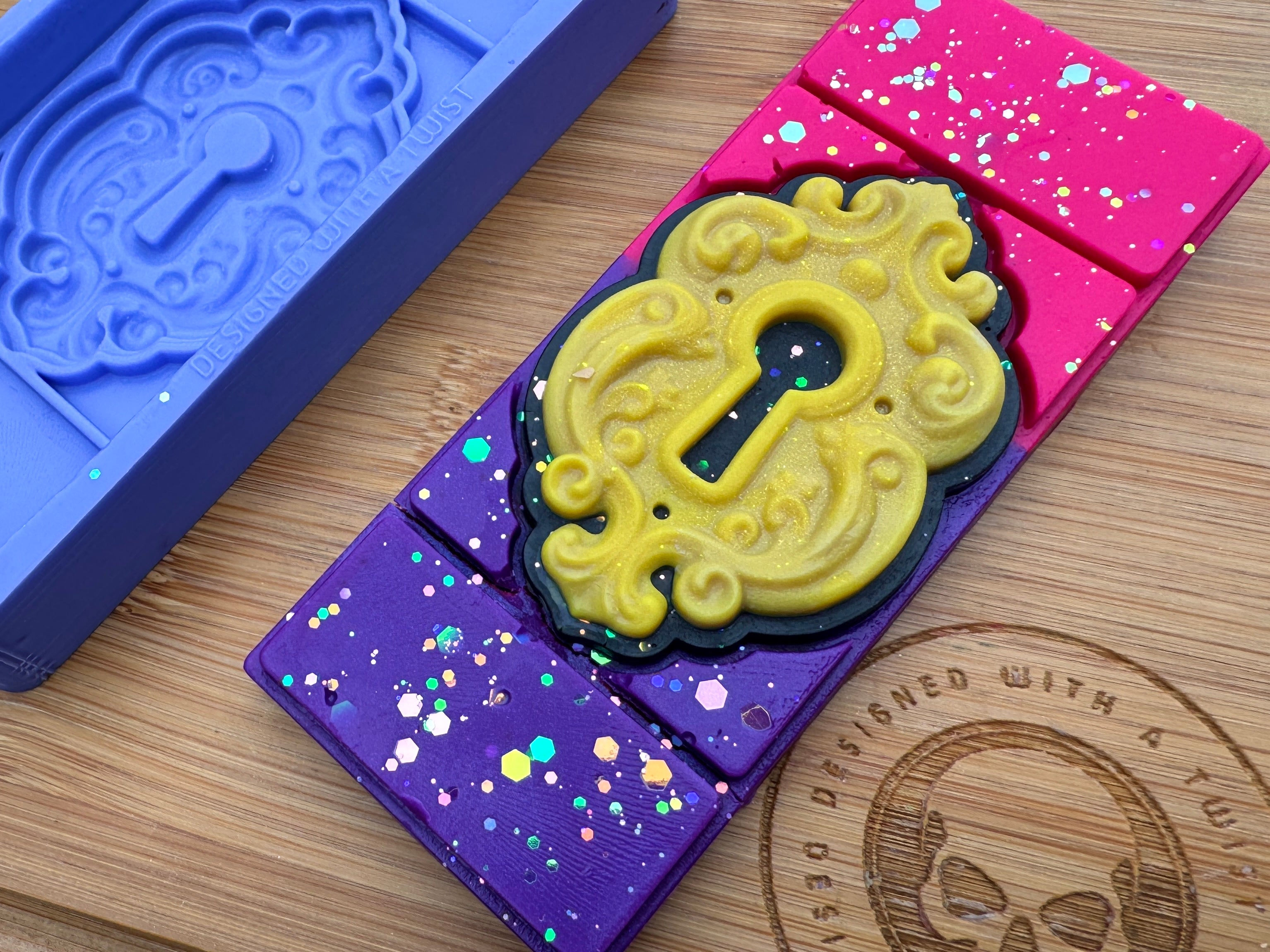 Enchanted Lock Snap Bar Silicone Mold