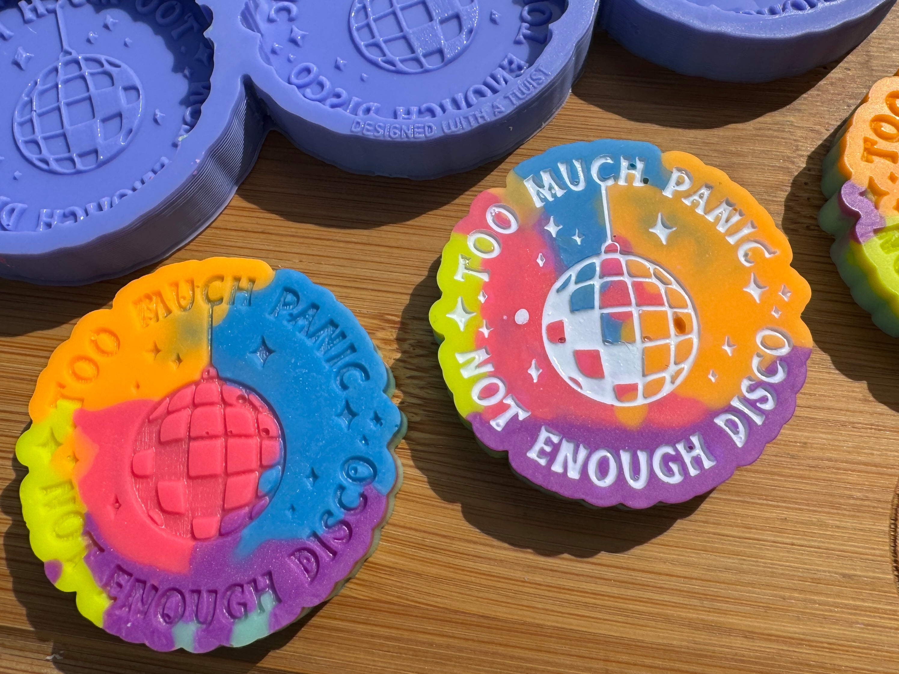Too Much Panic, Not Enough Disco Silicone Trio Mold