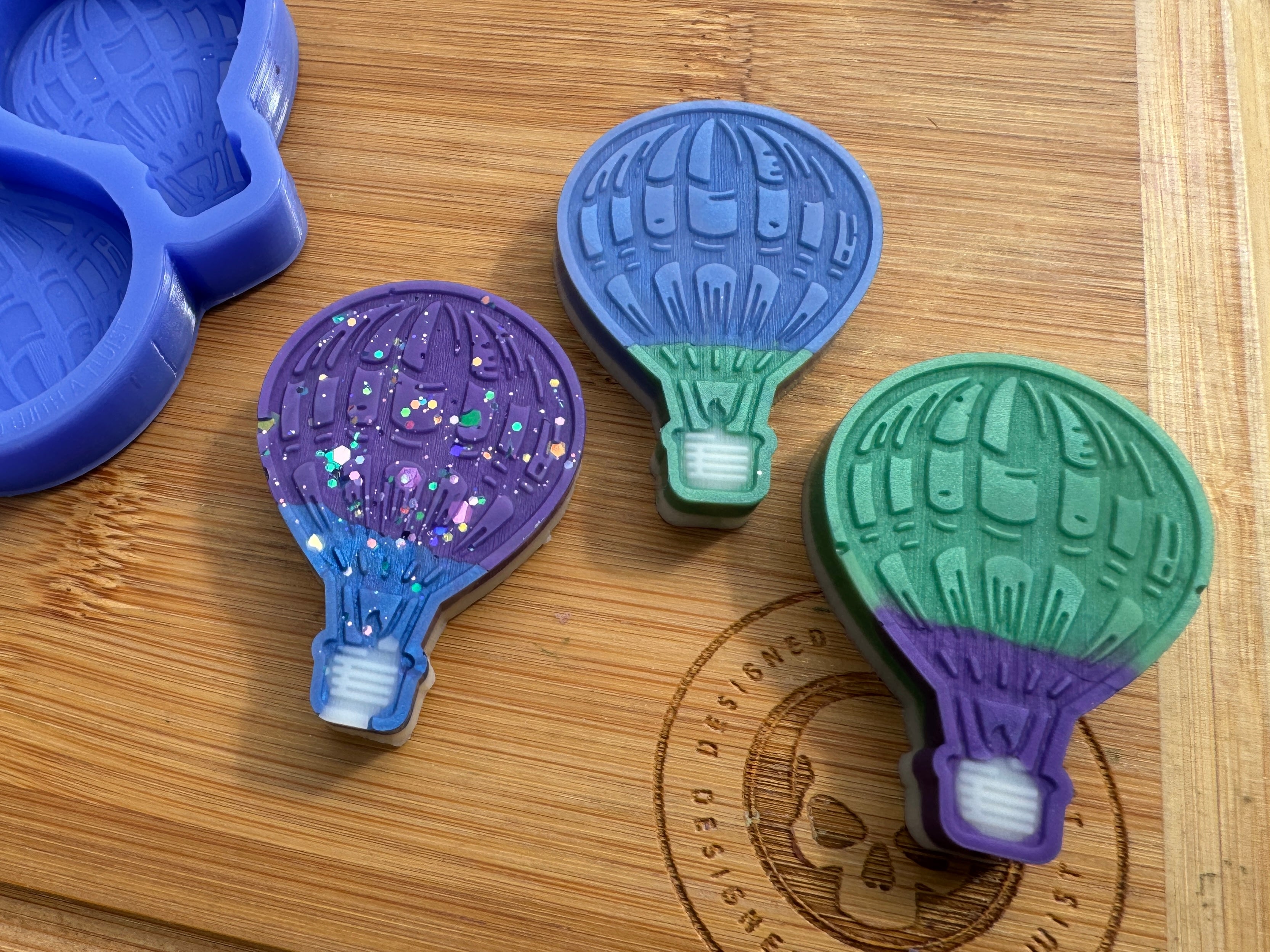 Hot Air Balloon Silicone Mold Trio