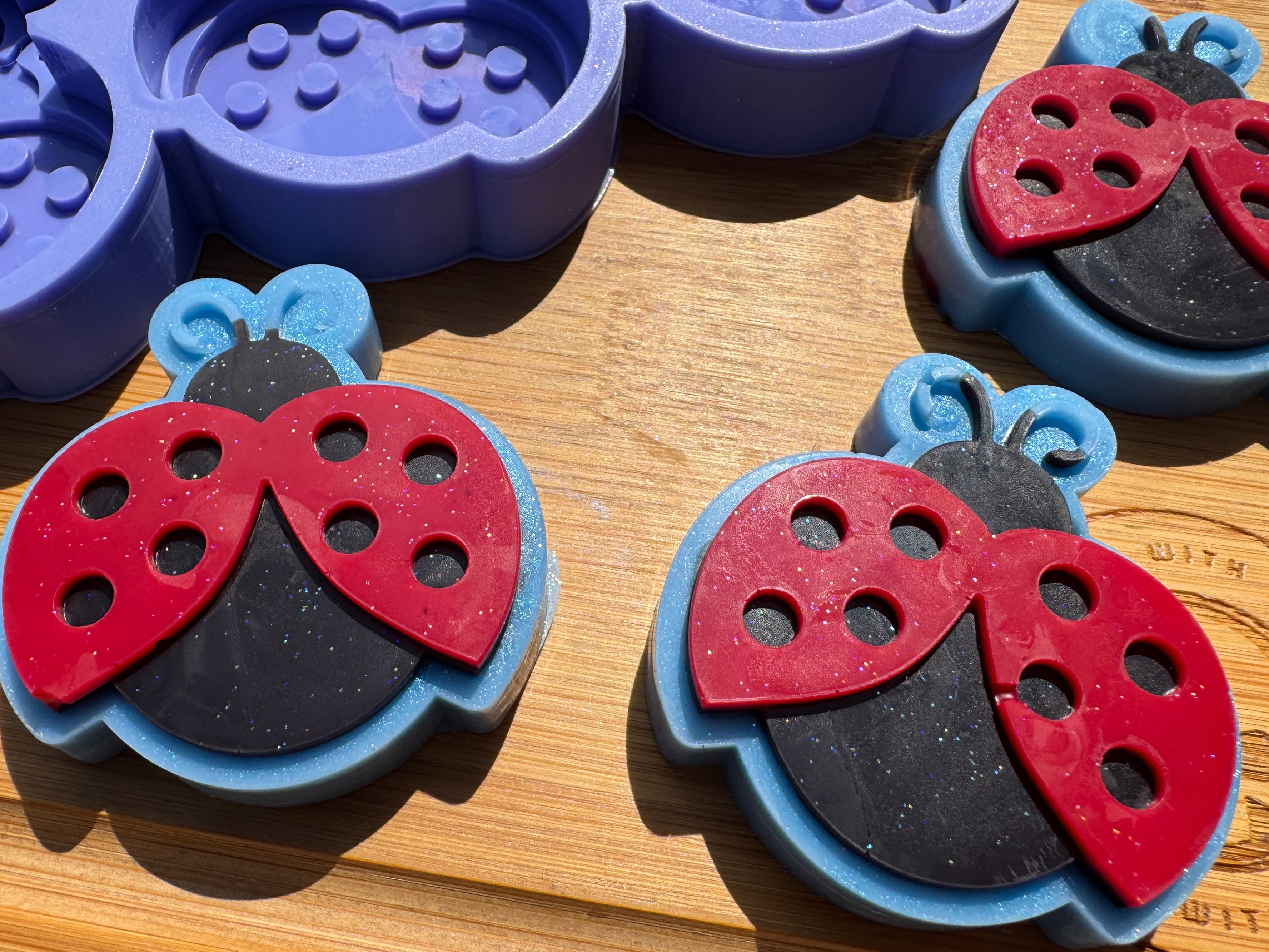 Lady Bird Silicone Mold Trio