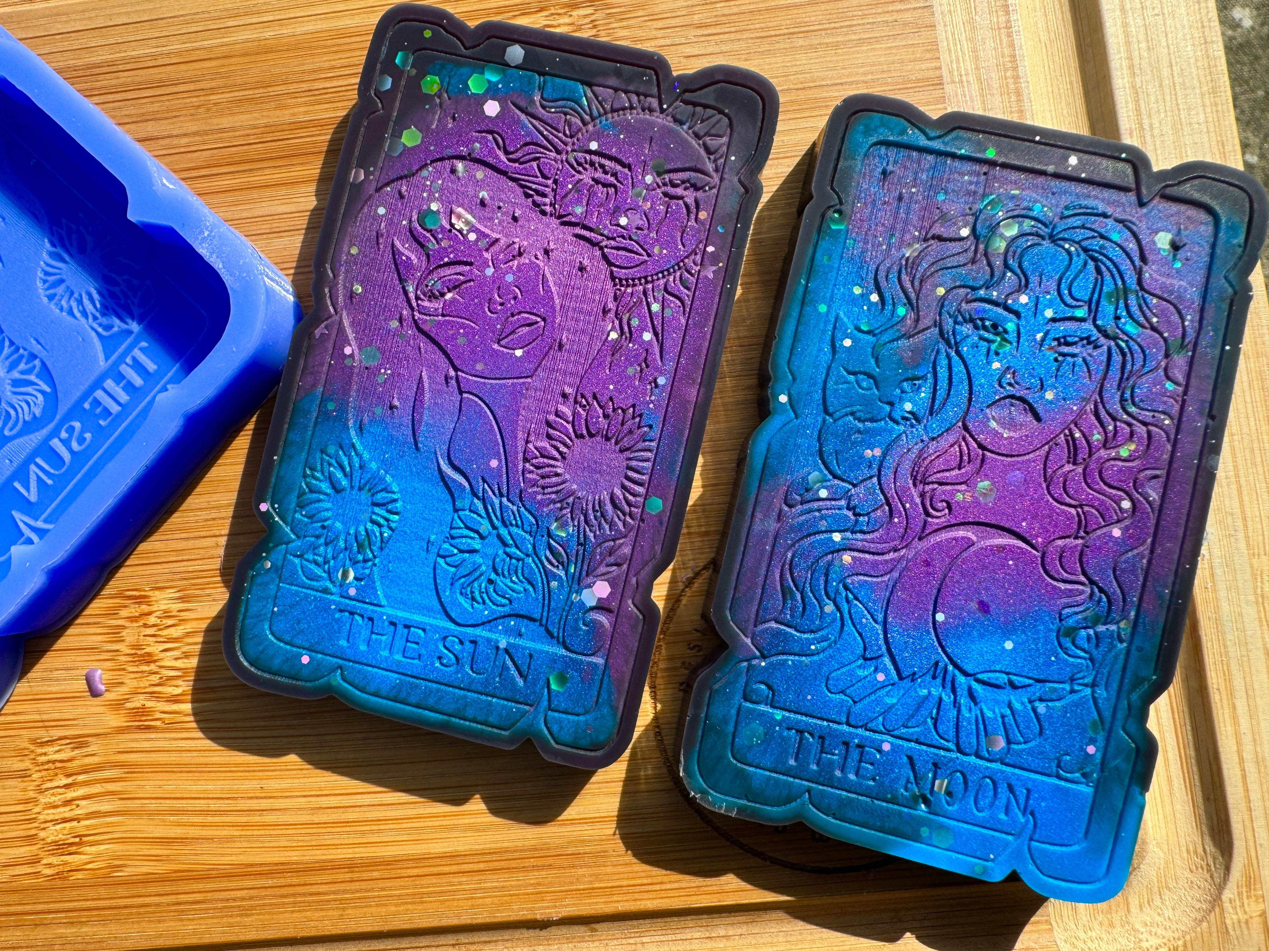 The Sun & Moon Tarot Cards Large Silicone Mold