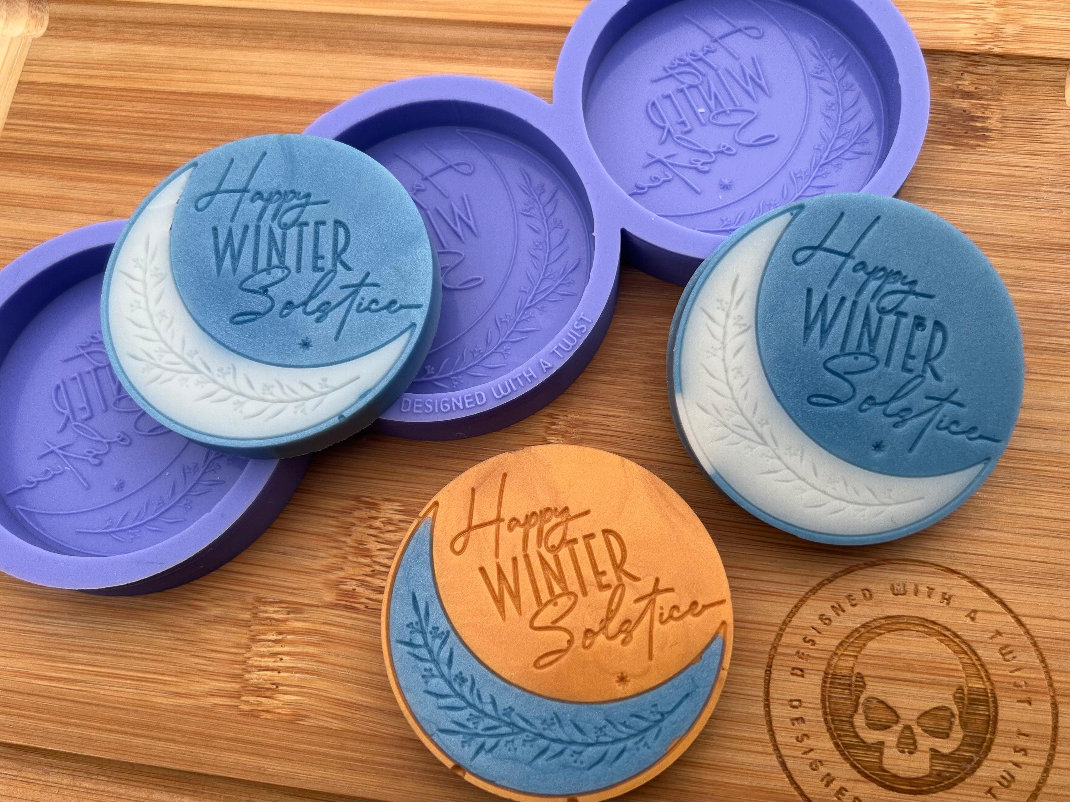Winter Solstice Wax Melt Silicone Mold - Designed with a Twist - Top quality silicone molds made in the UK.
