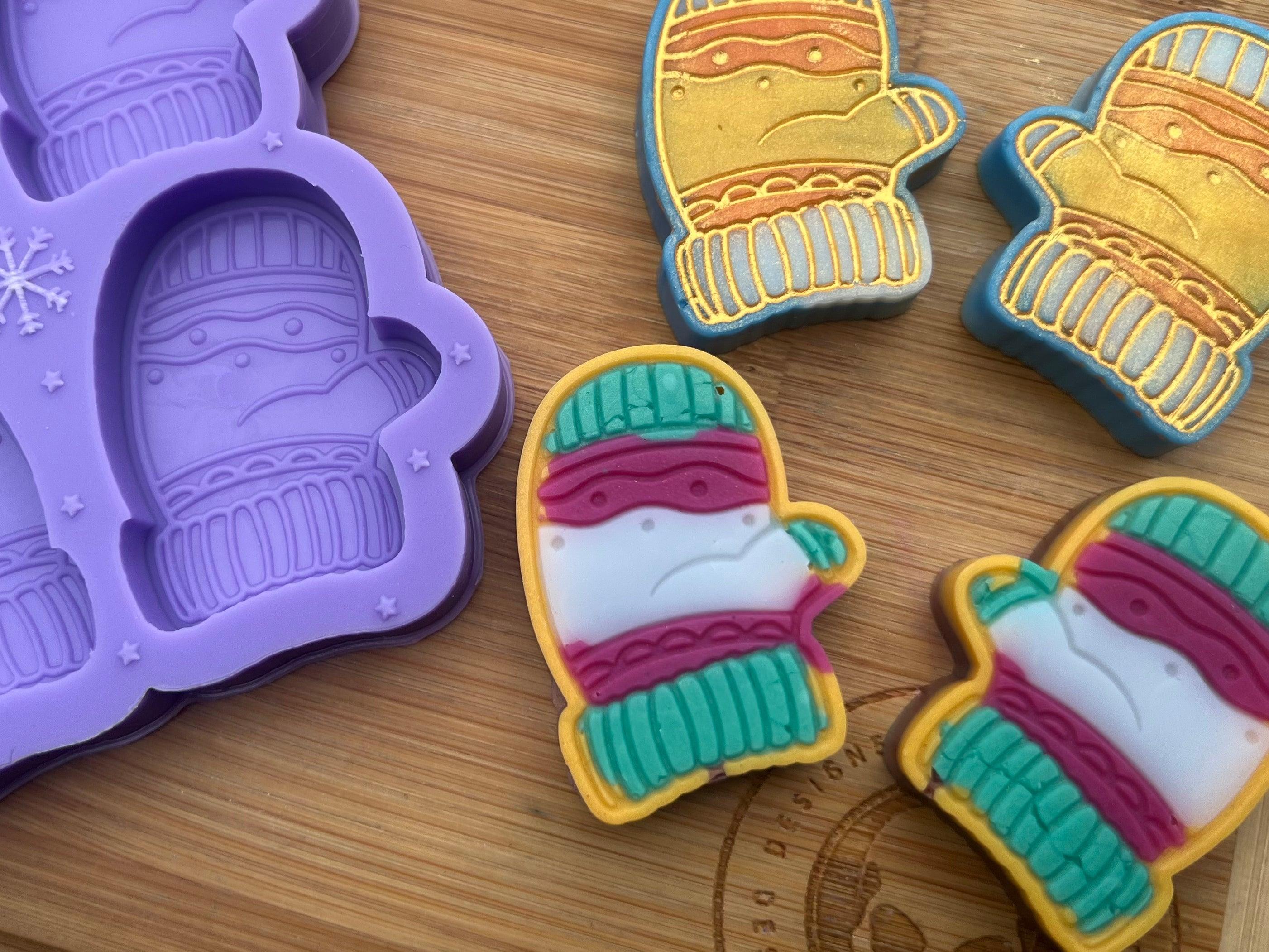 Cosy Mittens Wax Melt Silicone Mold - Designed with a Twist - Top quality silicone molds made in the UK.