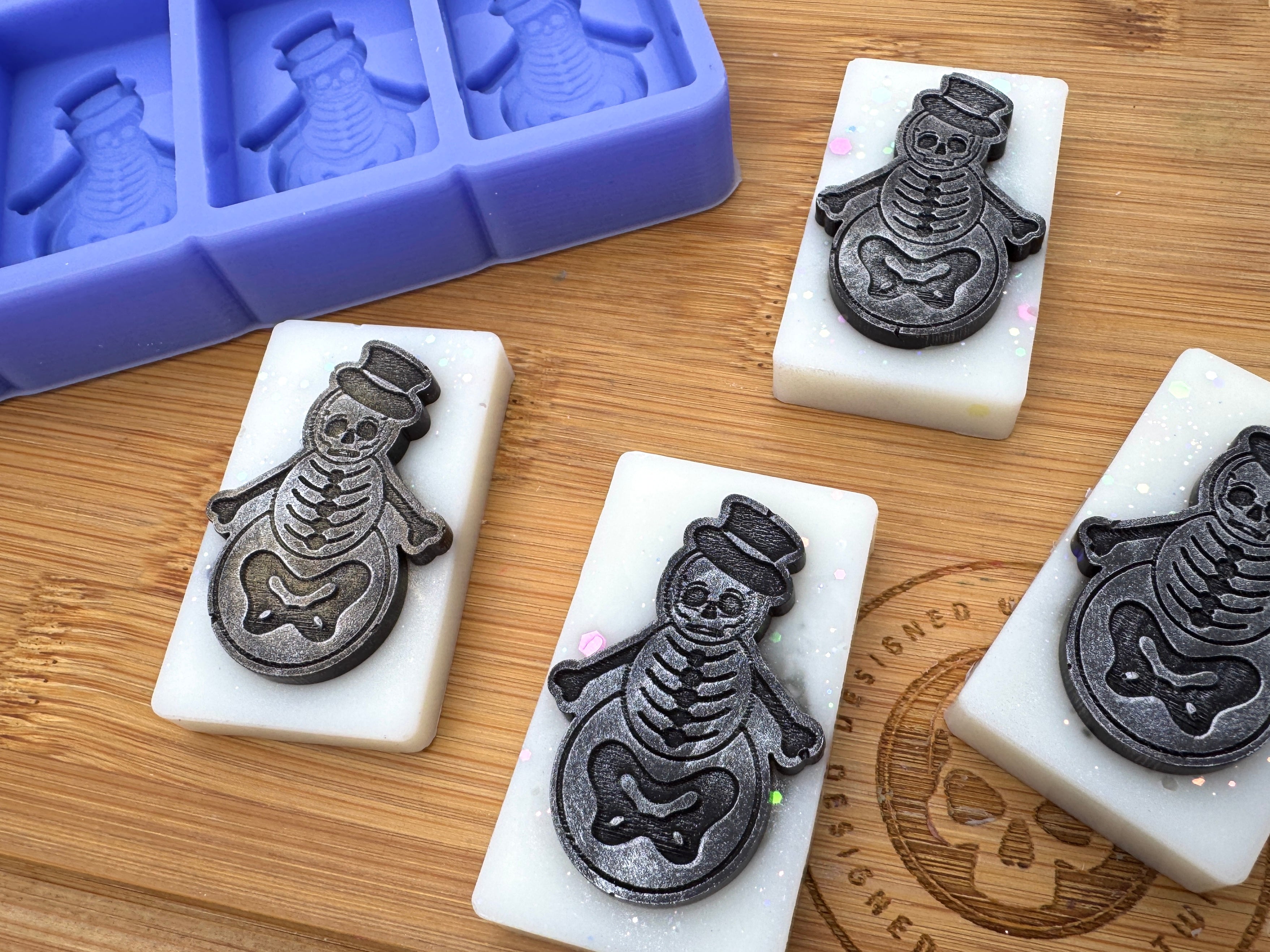 Skeleton Snowman Silicone Mold - HoBa Edition