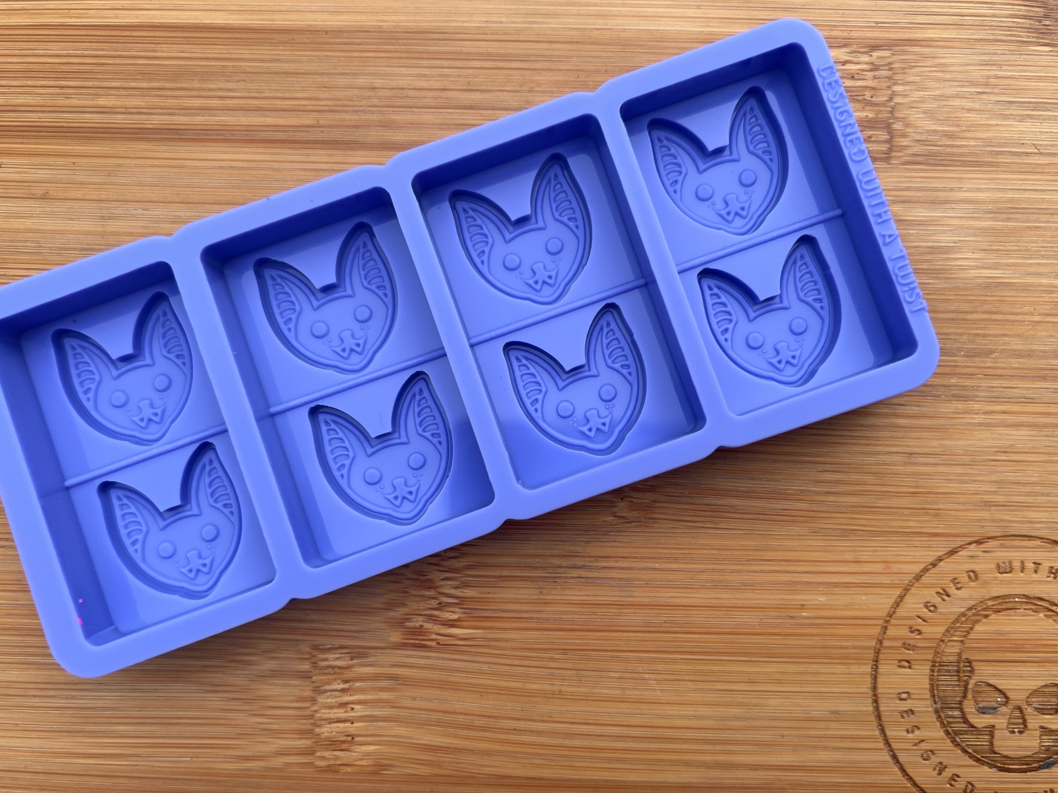 Cute Vampire Bat Face Silicone Mold - HoBa Edition