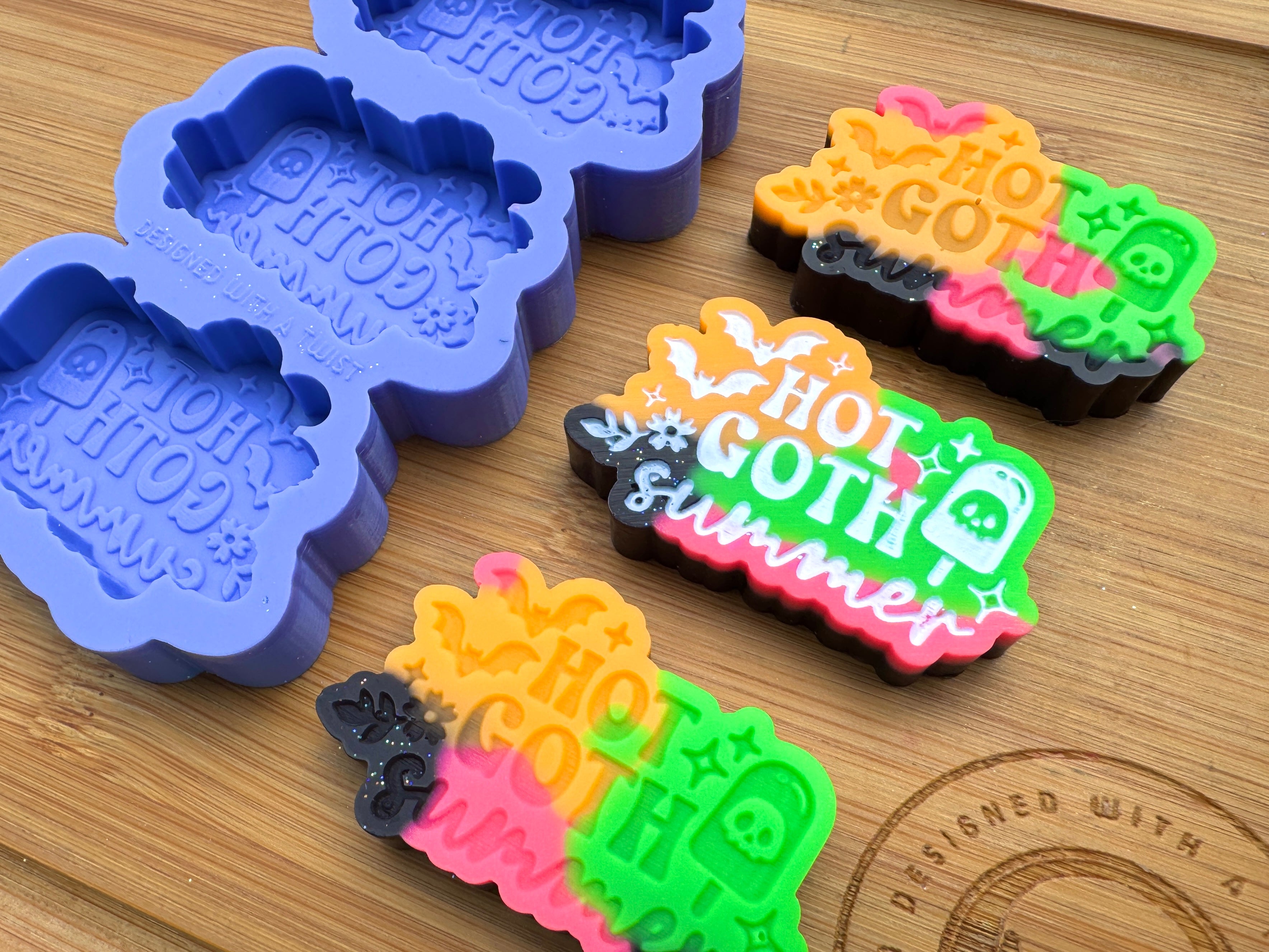 Hot Goth Summer Silicone Trio Mold