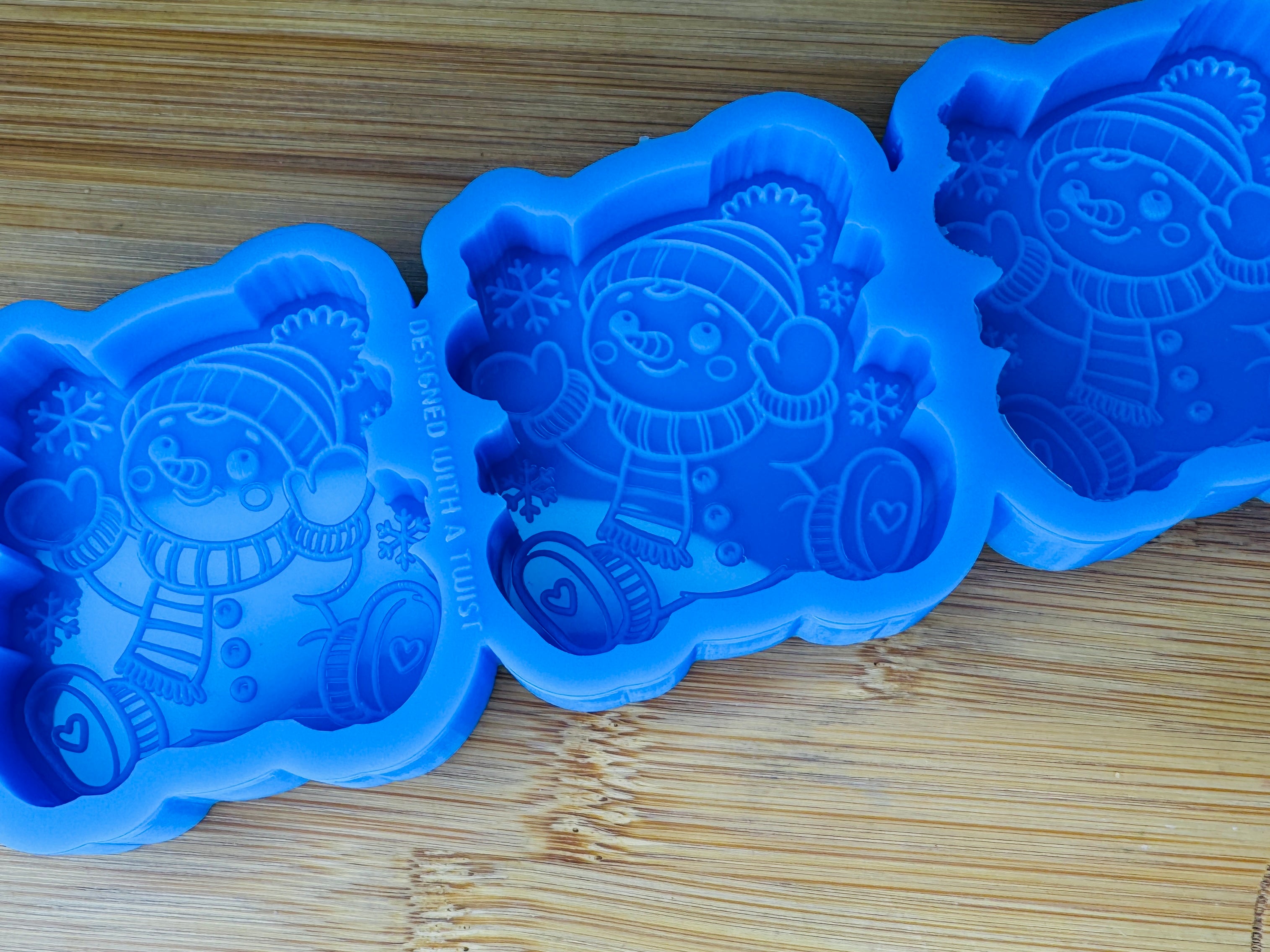 Cute Snowman Silicone Trio Mold