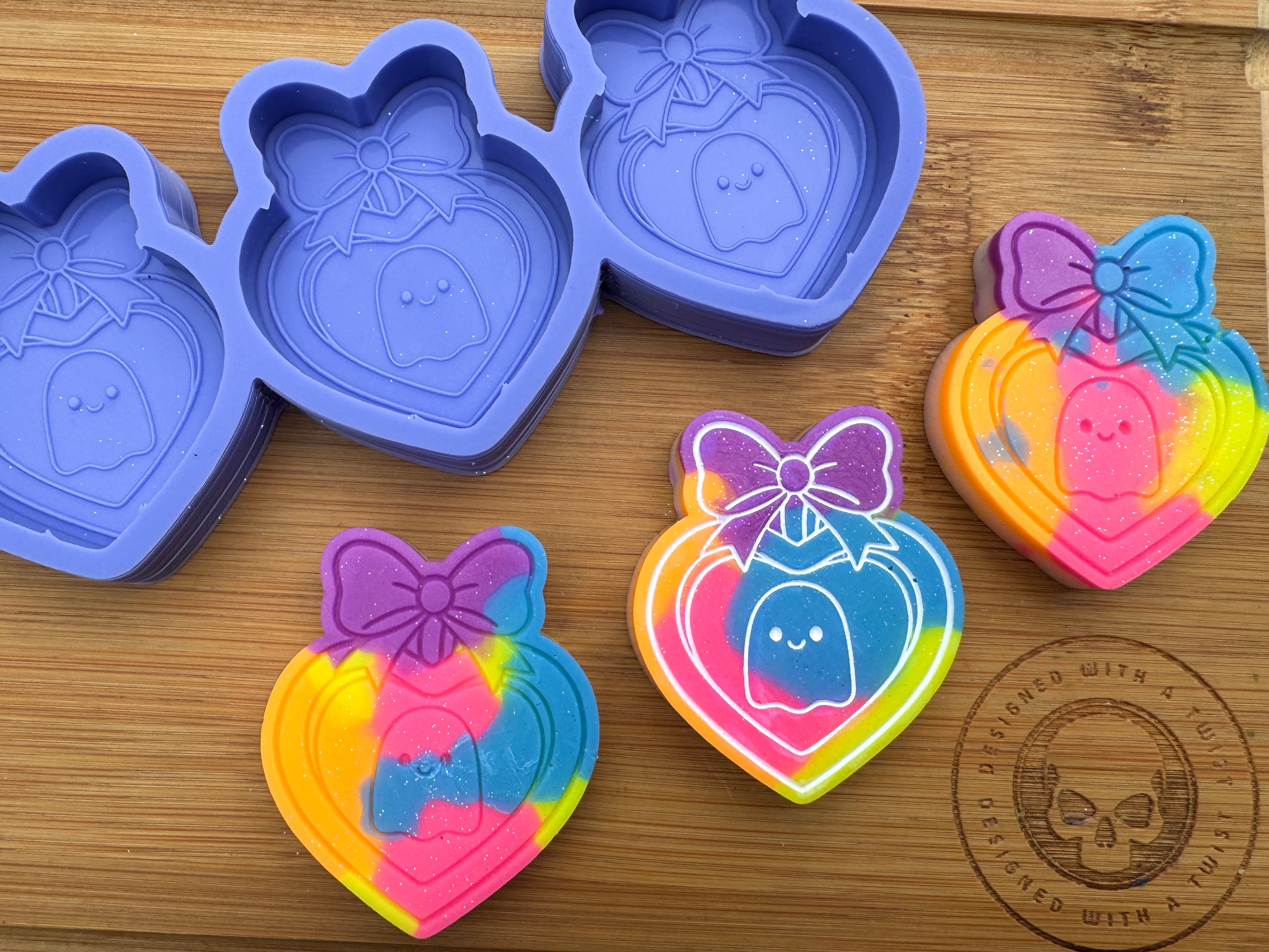 Ghost Locket Silicone Trio Mold