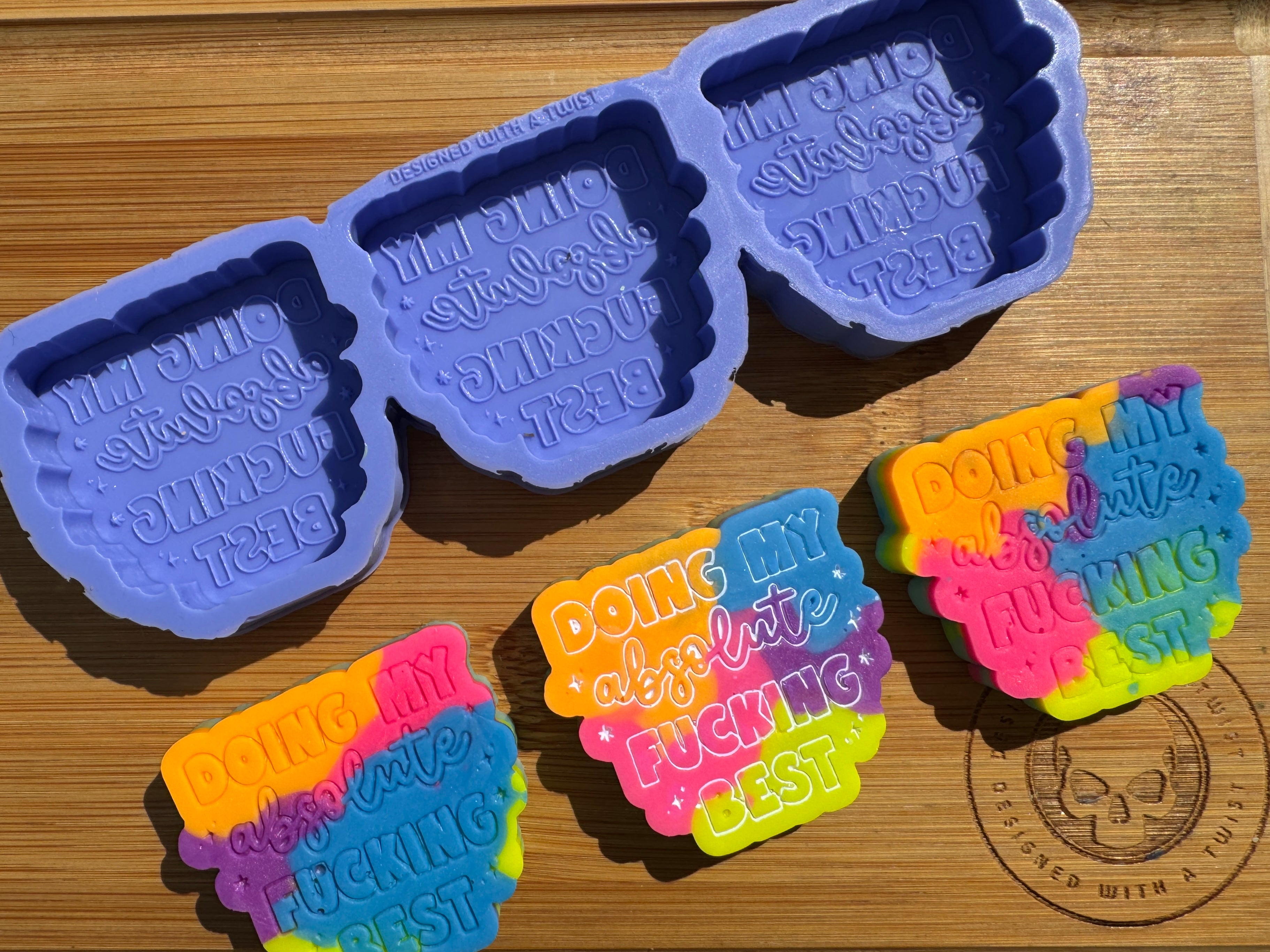 Doing My Absolute F*cking Best Silicone Trio Mold
