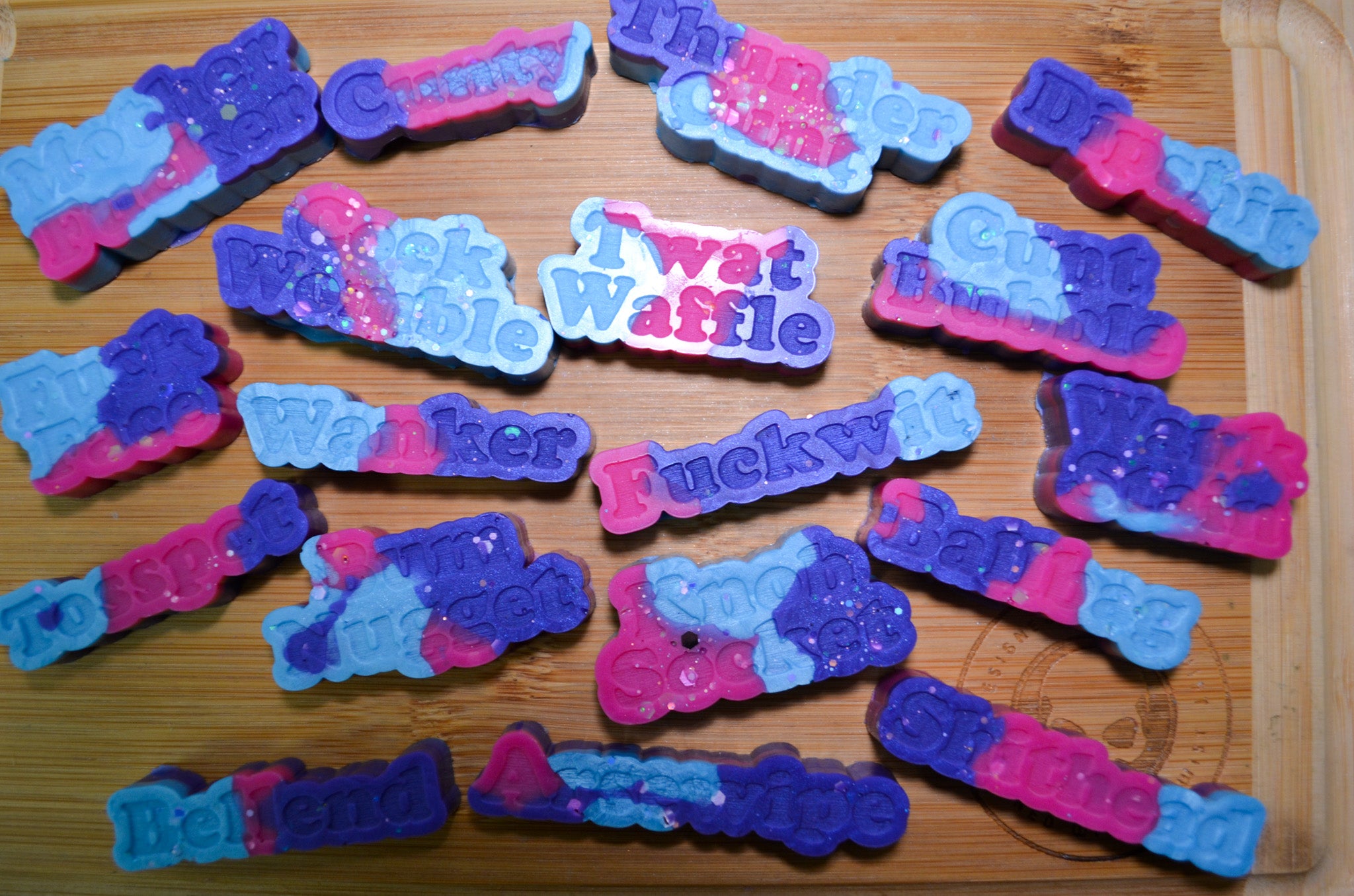 Big Insults Swear Word Palette Silicone Mold