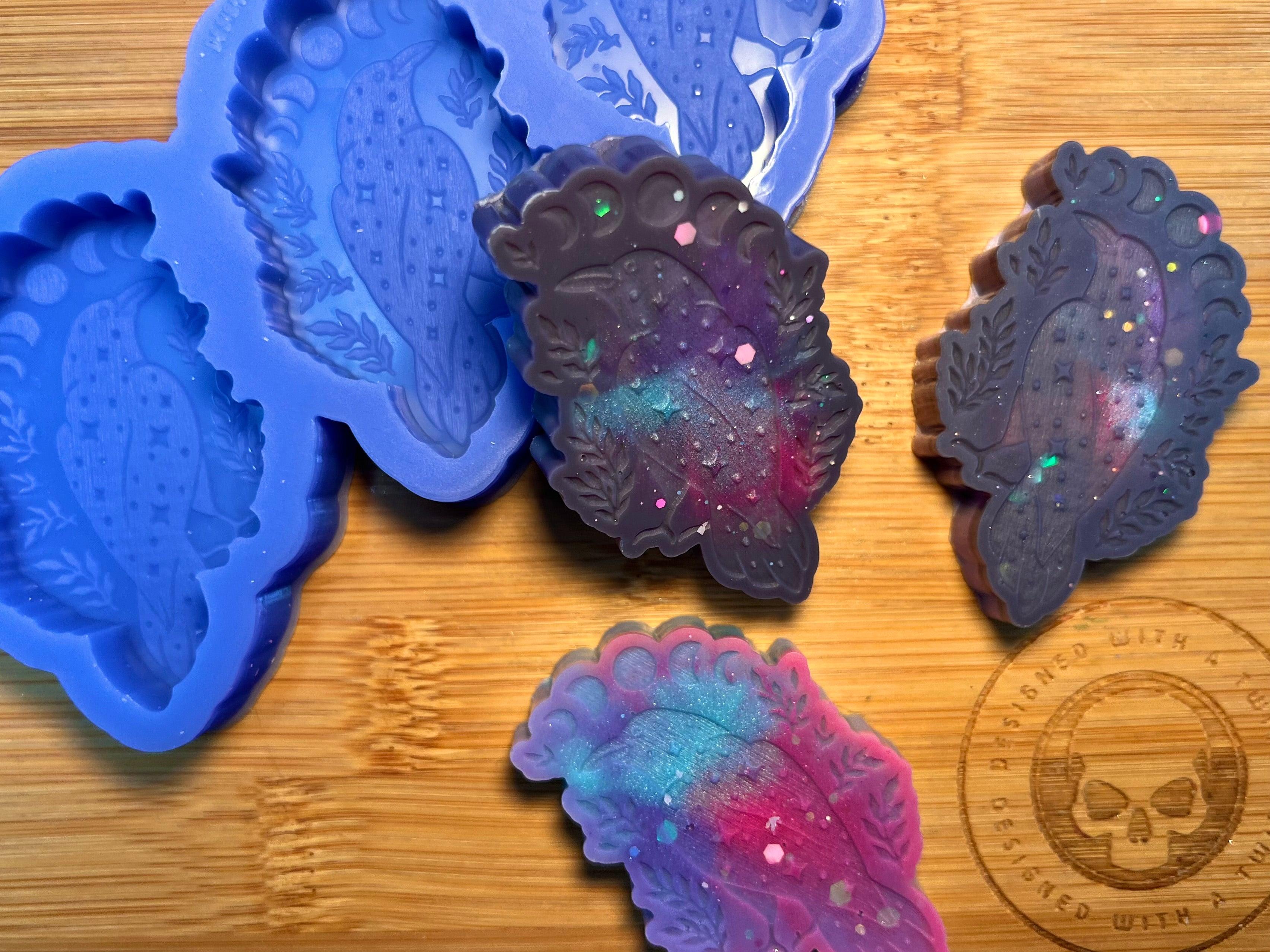 Moon Raven Silicone Mold - Designed with a Twist - Top quality silicone molds made in the UK.