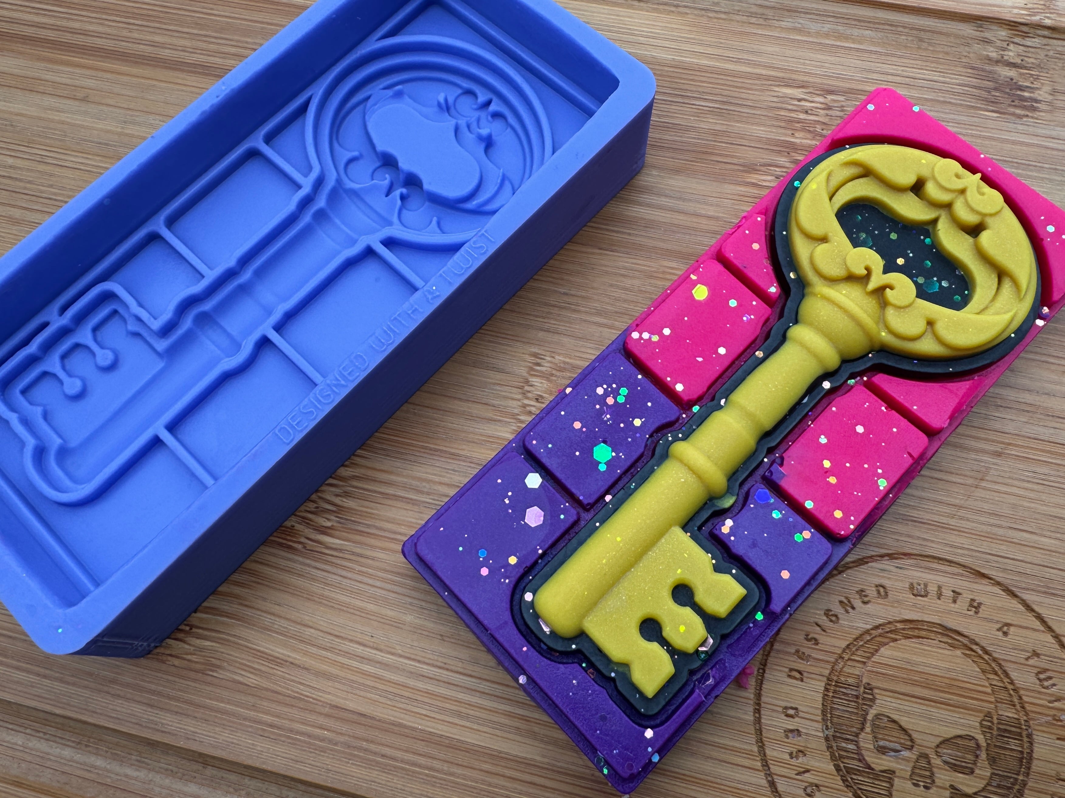 Enchanted Key Snap Bar Silicone Mold