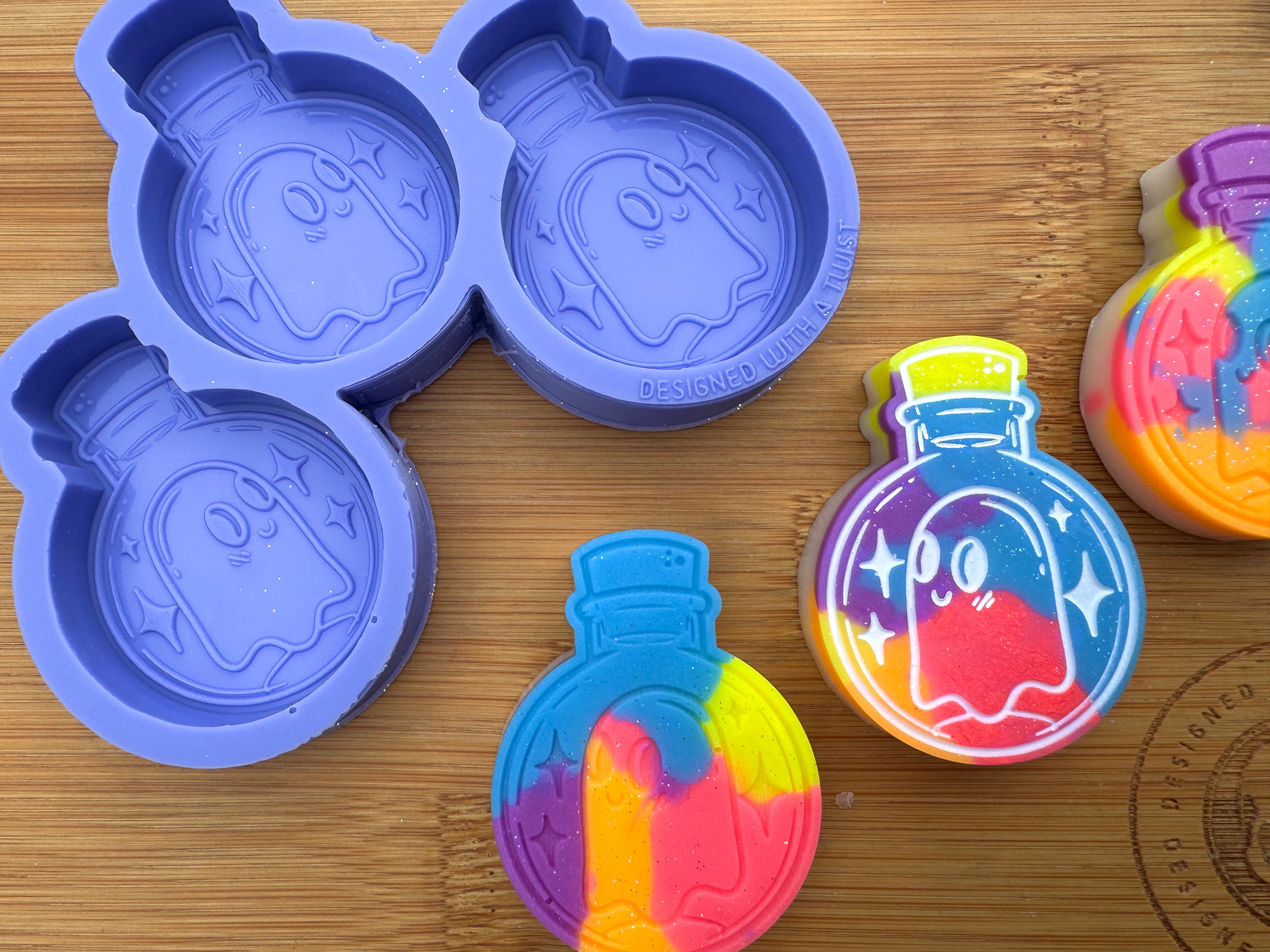 Ghost in a Bottle Silicone Trio Mold
