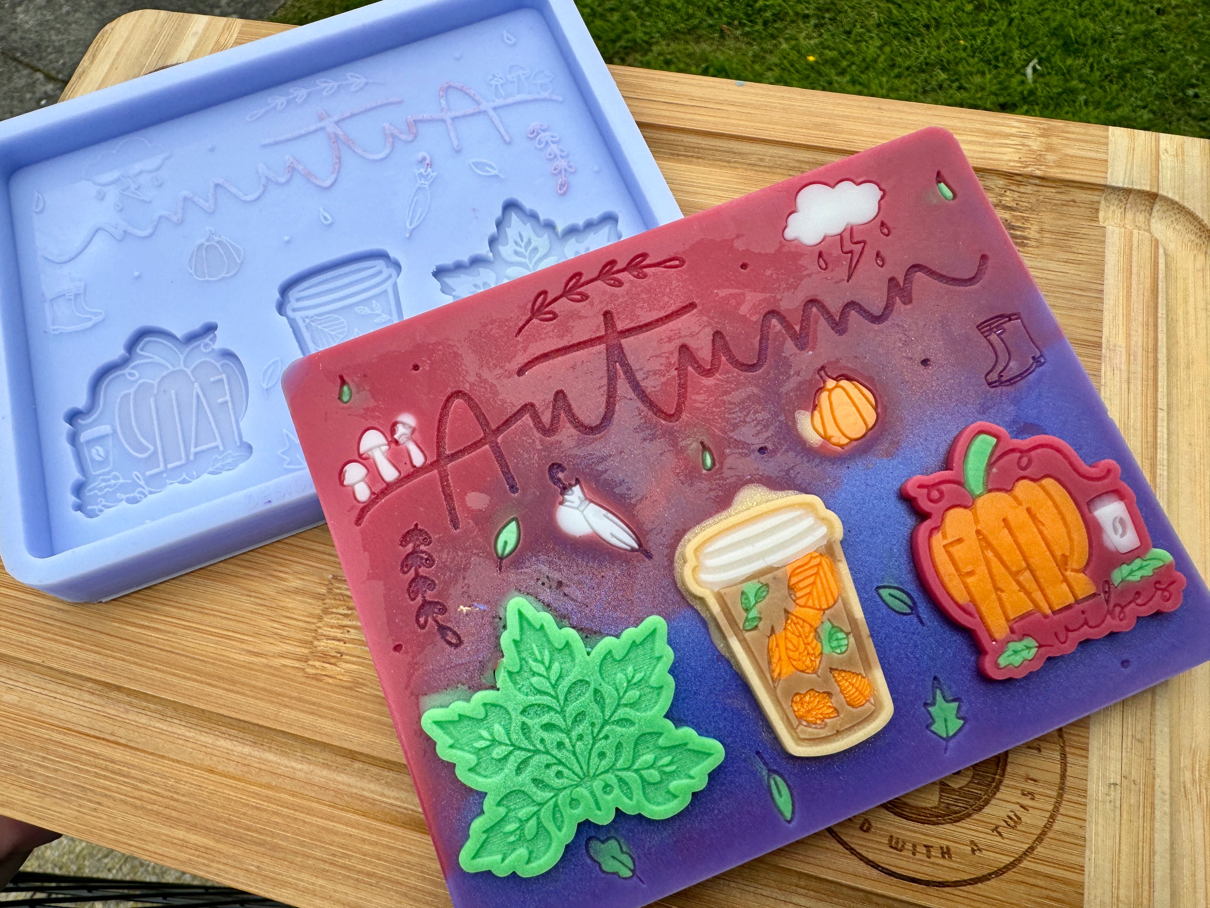 Autumn Mini Slab Silicone Mold