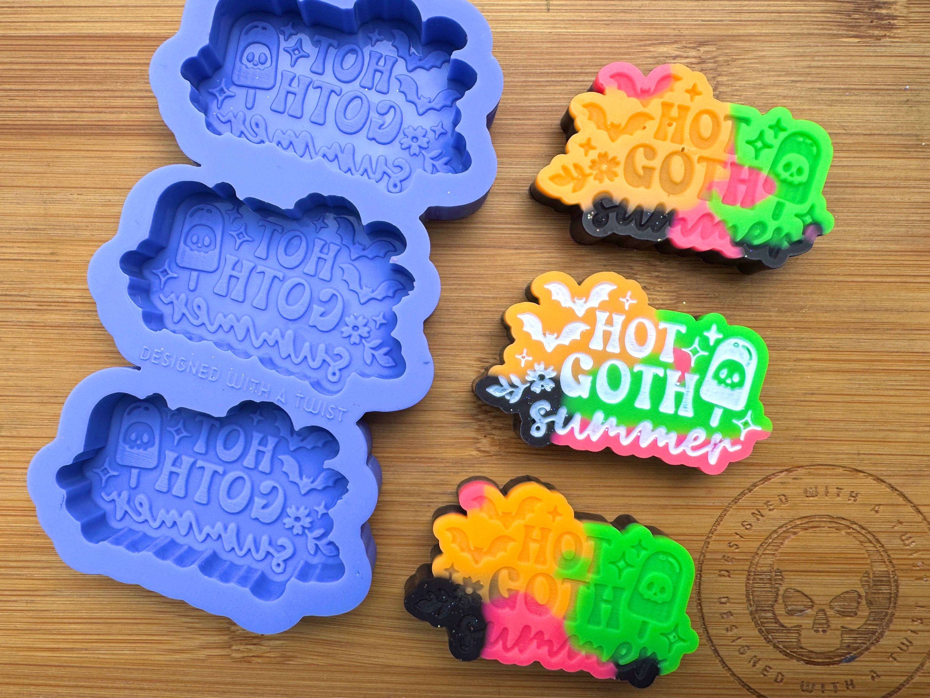 Hot Goth Summer Silicone Trio Mold