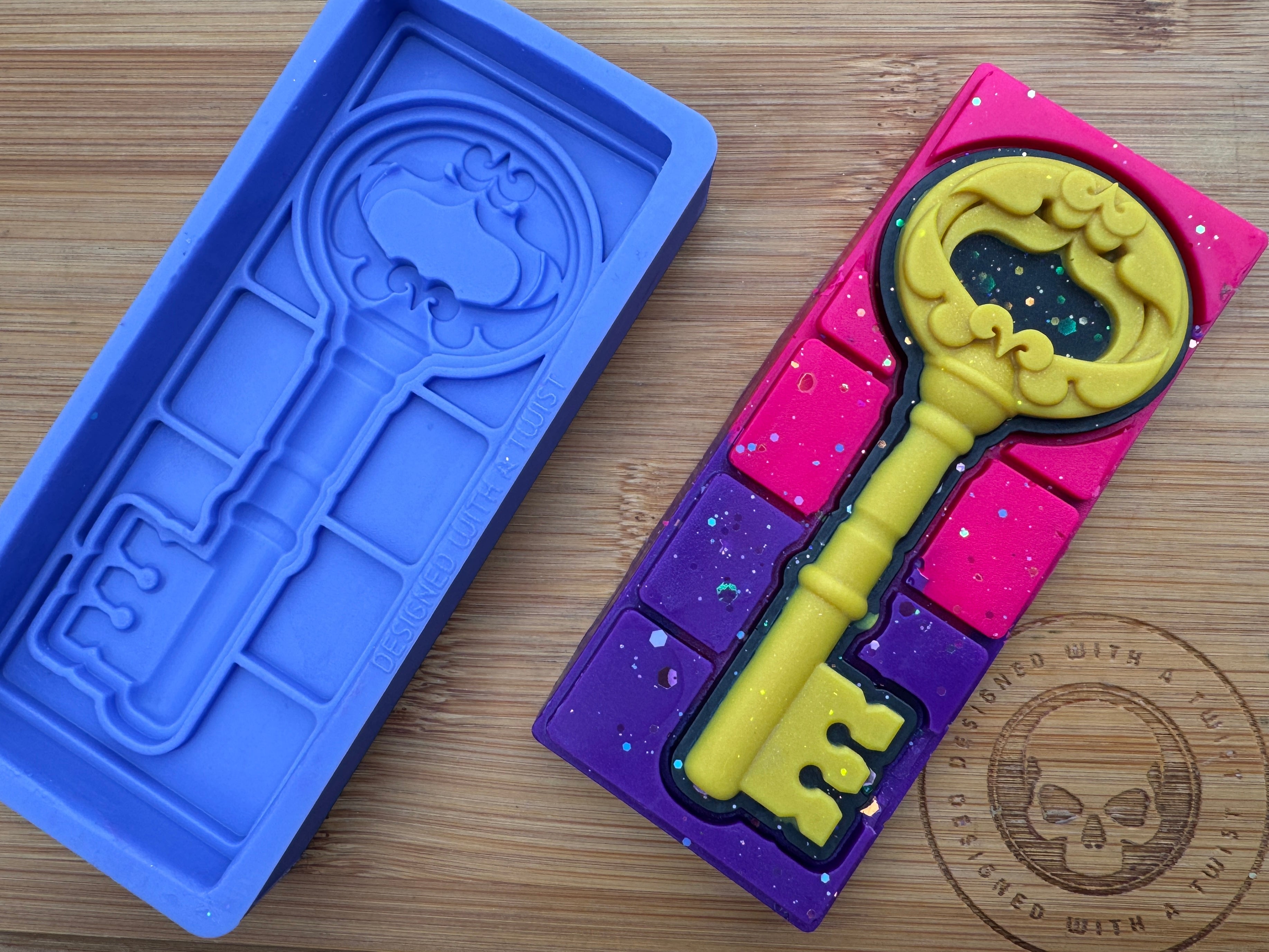 Enchanted Key Snap Bar Silicone Mold