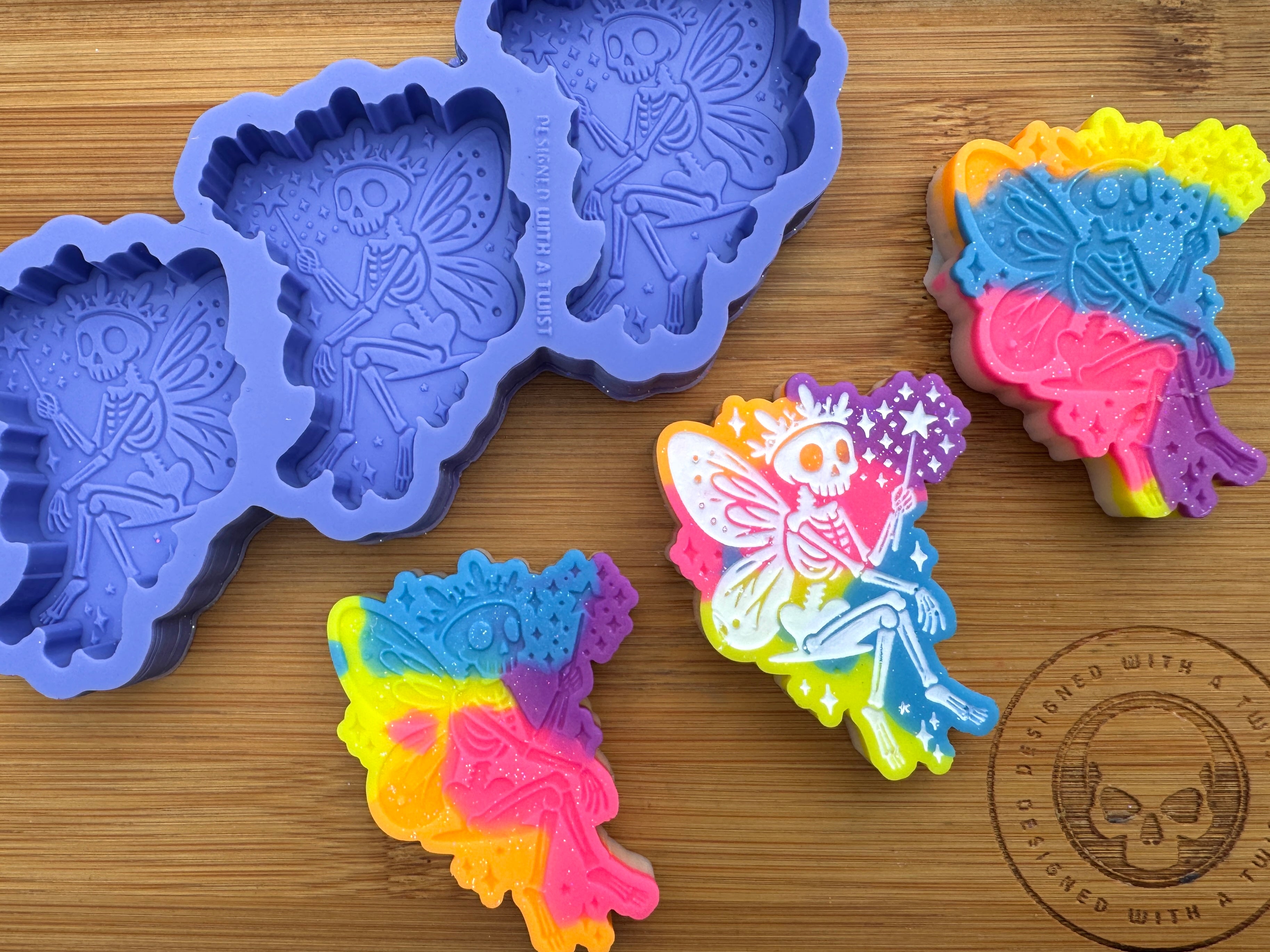 Skeleton Fairy Silicone Trio Mold