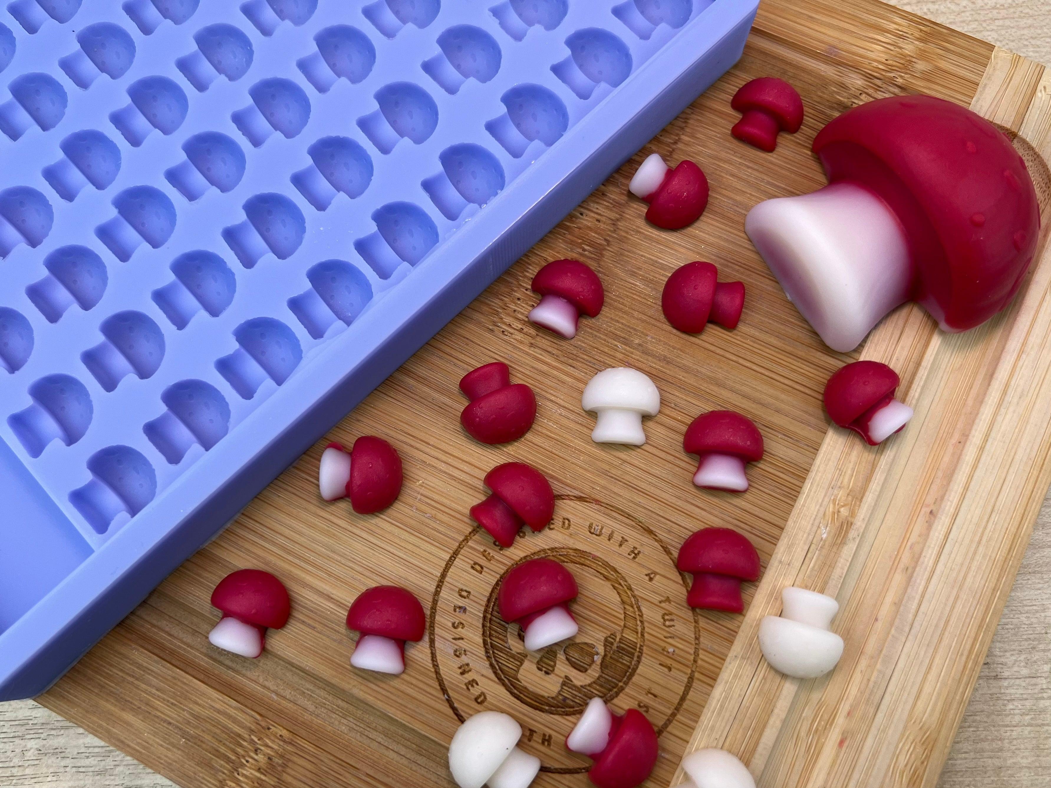 3D Mushroom Scrape n Scoop Wax Silicone Mold - Designed with a Twist - Top quality silicone molds made in the UK.