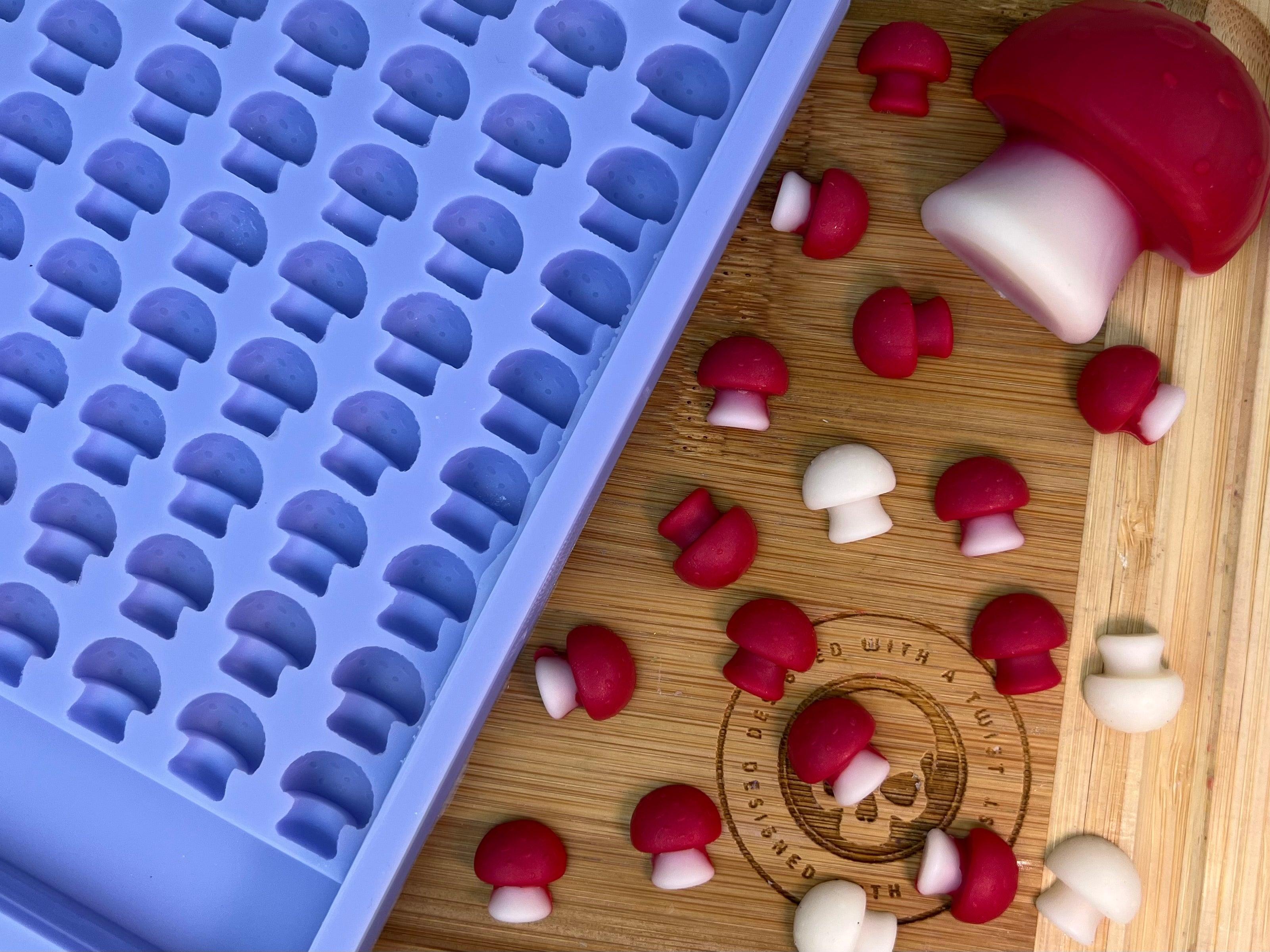 3D Mushroom Scrape n Scoop Wax Silicone Mold - Designed with a Twist - Top quality silicone molds made in the UK.