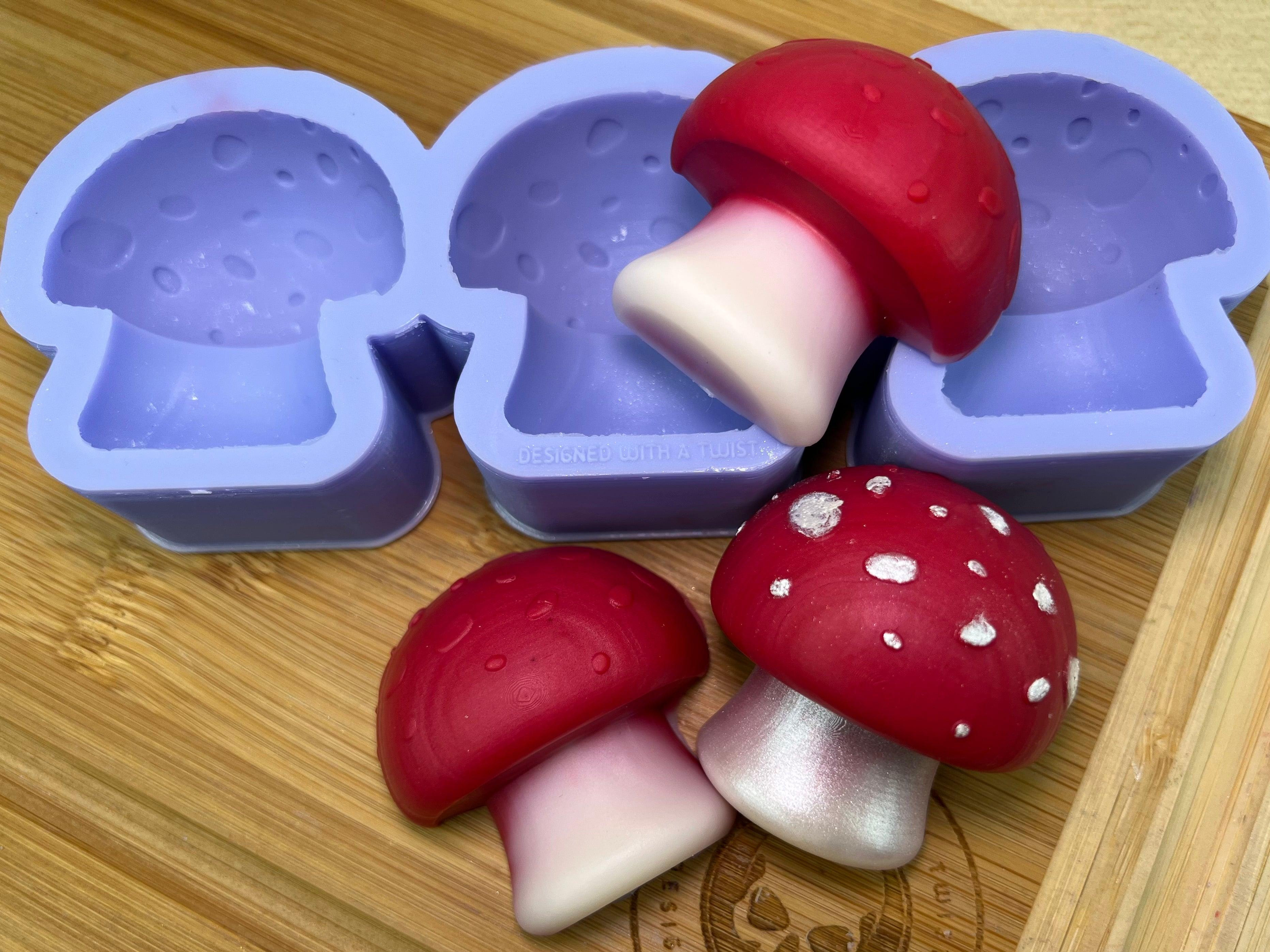 3D Mushroom Wax Melt Silicone Mold - Designed with a Twist - Top quality silicone molds made in the UK.
