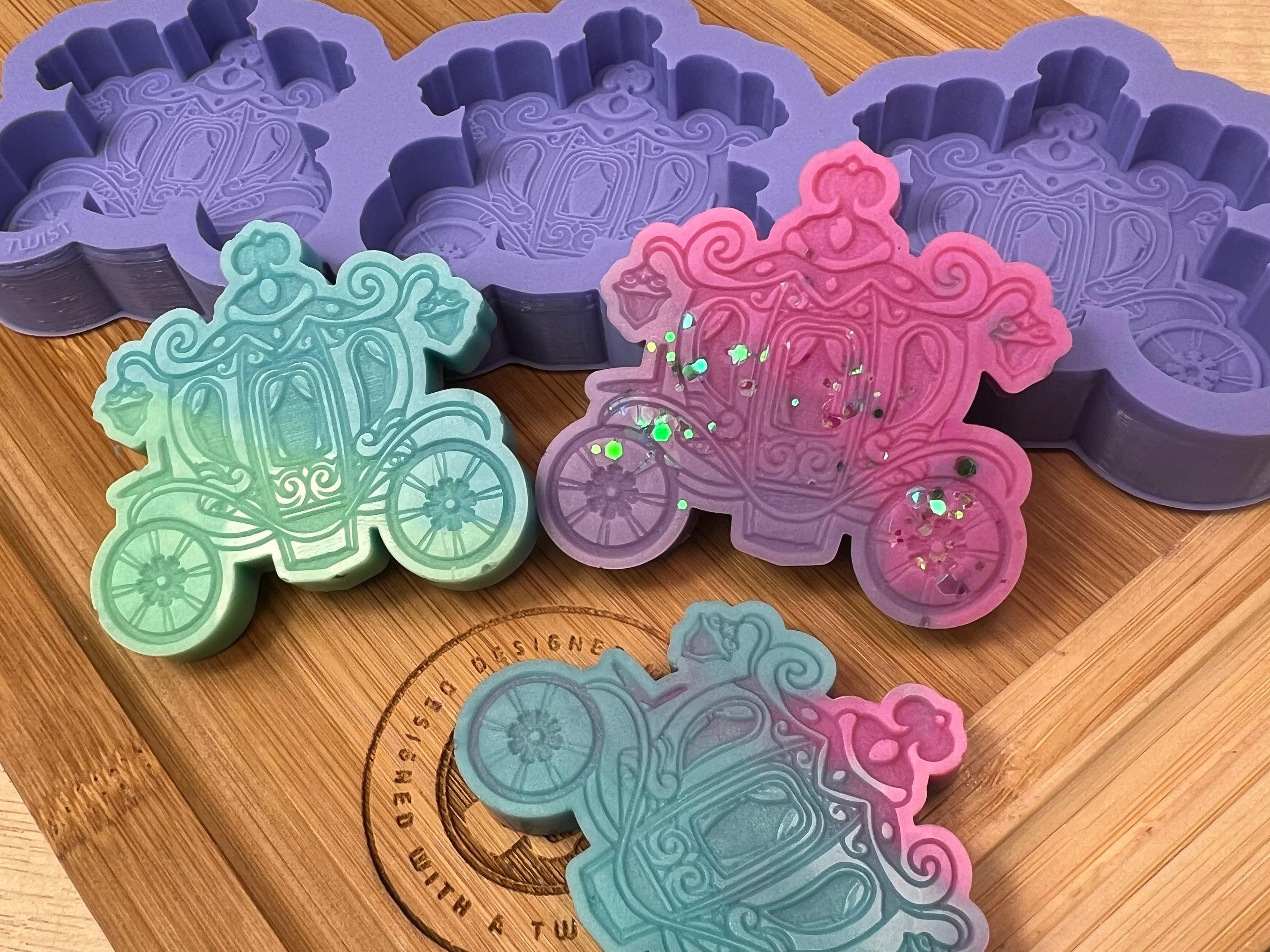 Fairytale Carriage Wax Melt Silicone Mold - Designed with a Twist - Top quality silicone molds made in the UK.