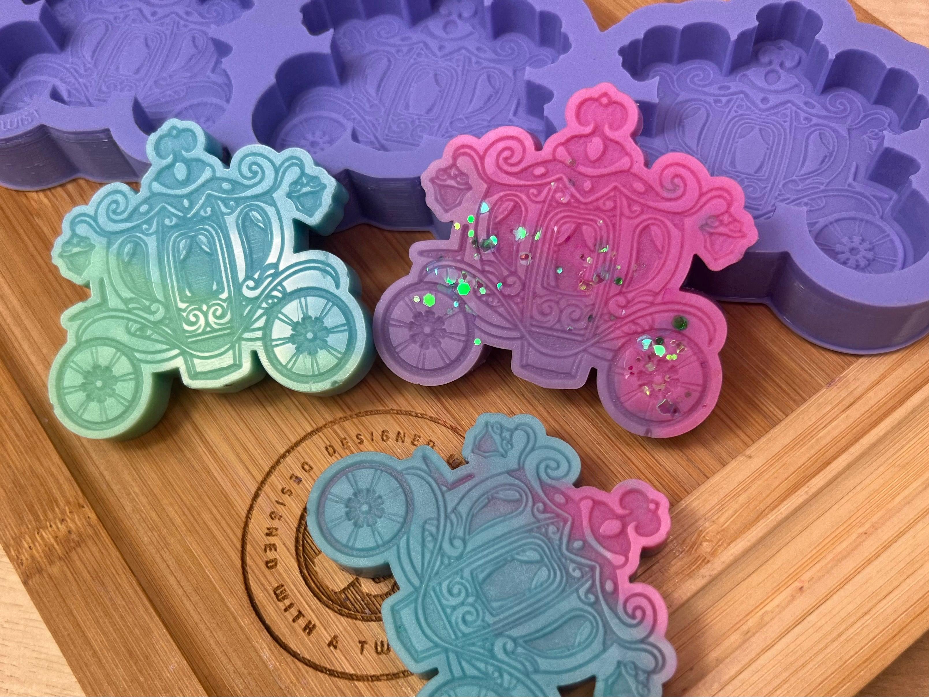 Fairytale Carriage Wax Melt Silicone Mold - Designed with a Twist - Top quality silicone molds made in the UK.