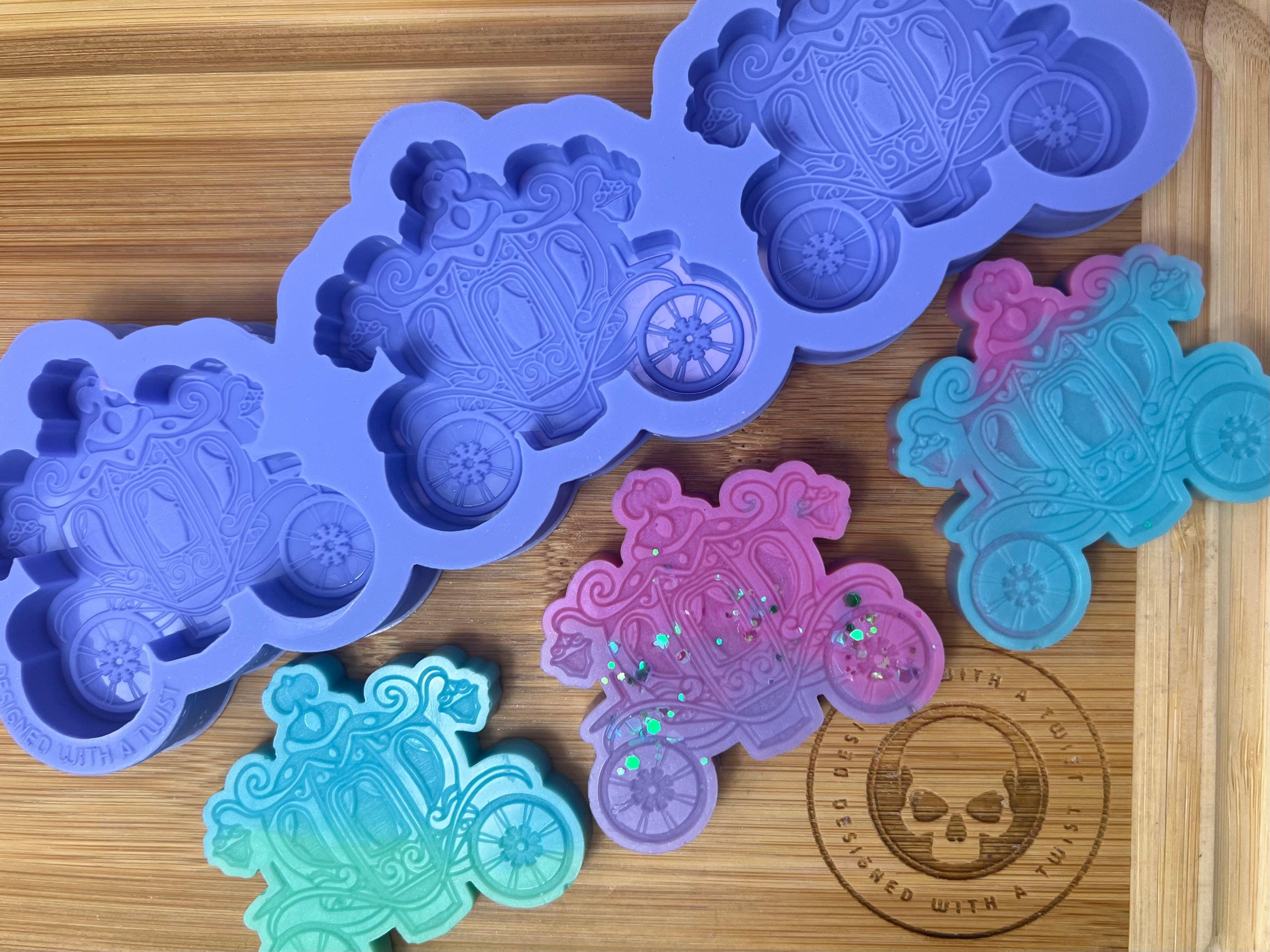 Fairytale Carriage Wax Melt Silicone Mold - Designed with a Twist - Top quality silicone molds made in the UK.