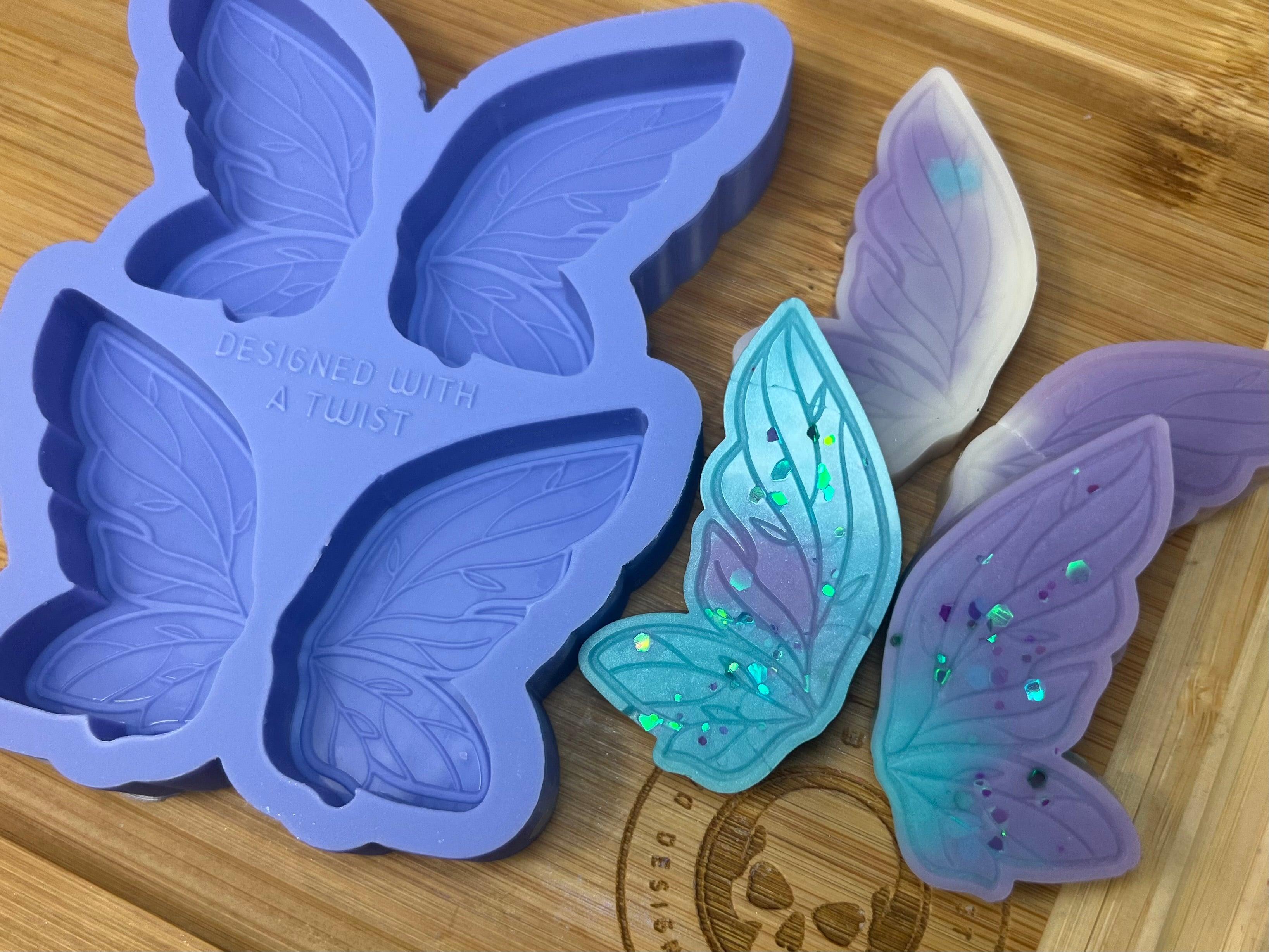 Fairy Wings Wax Melt Silicone Mold - Designed with a Twist - Top quality silicone molds made in the UK.