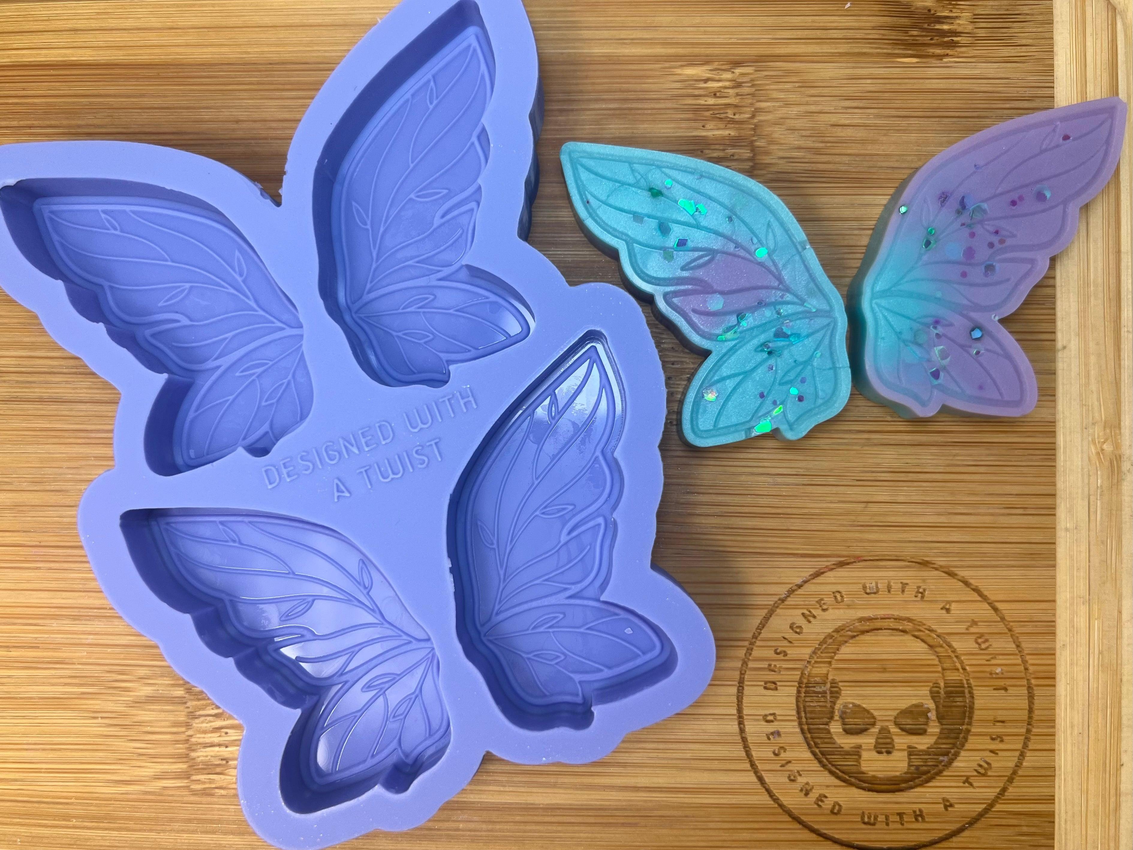 Fairy Wings Wax Melt Silicone Mold - Designed with a Twist - Top quality silicone molds made in the UK.