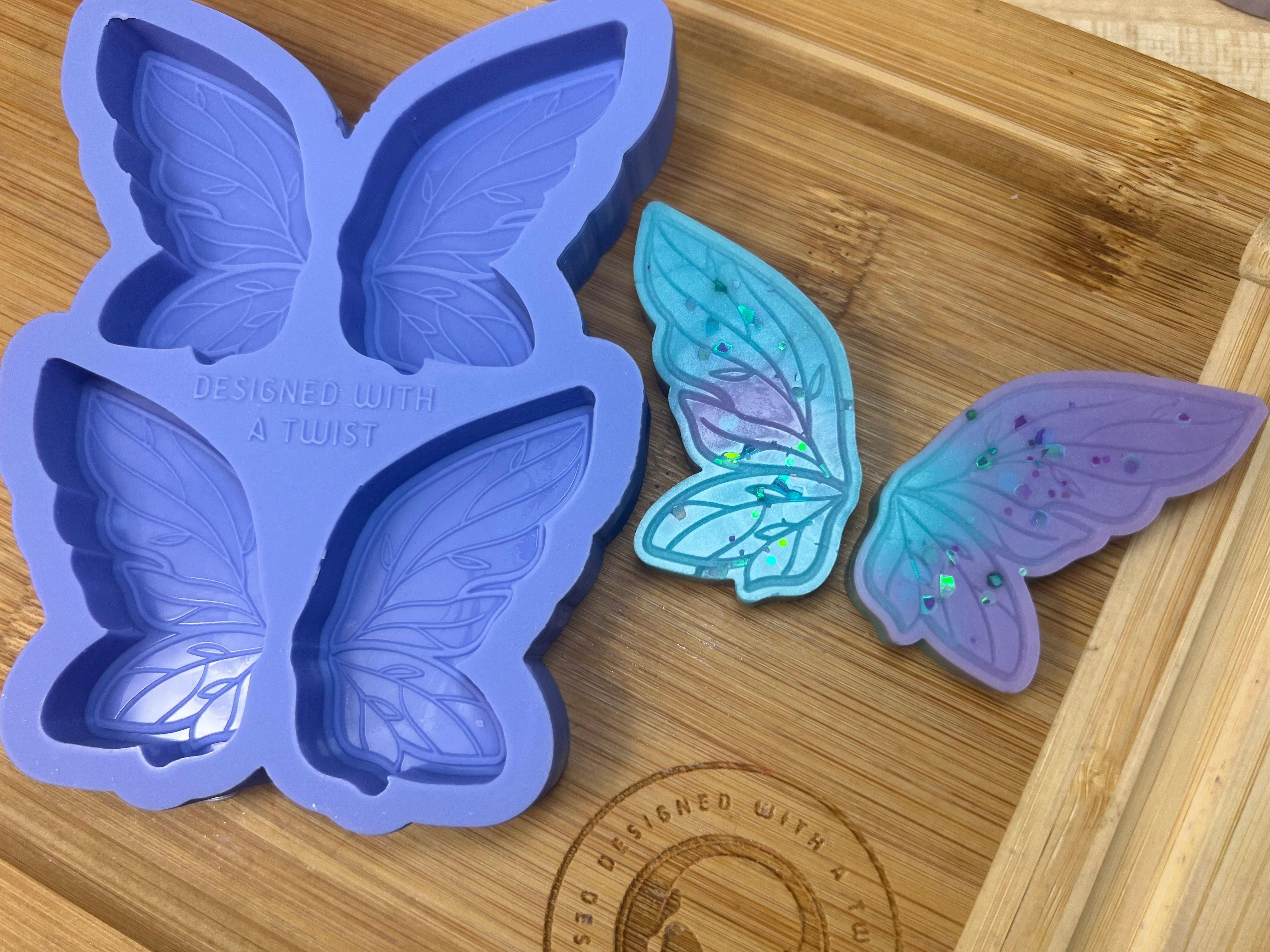Fairy Wings Wax Melt Silicone Mold - Designed with a Twist - Top quality silicone molds made in the UK.
