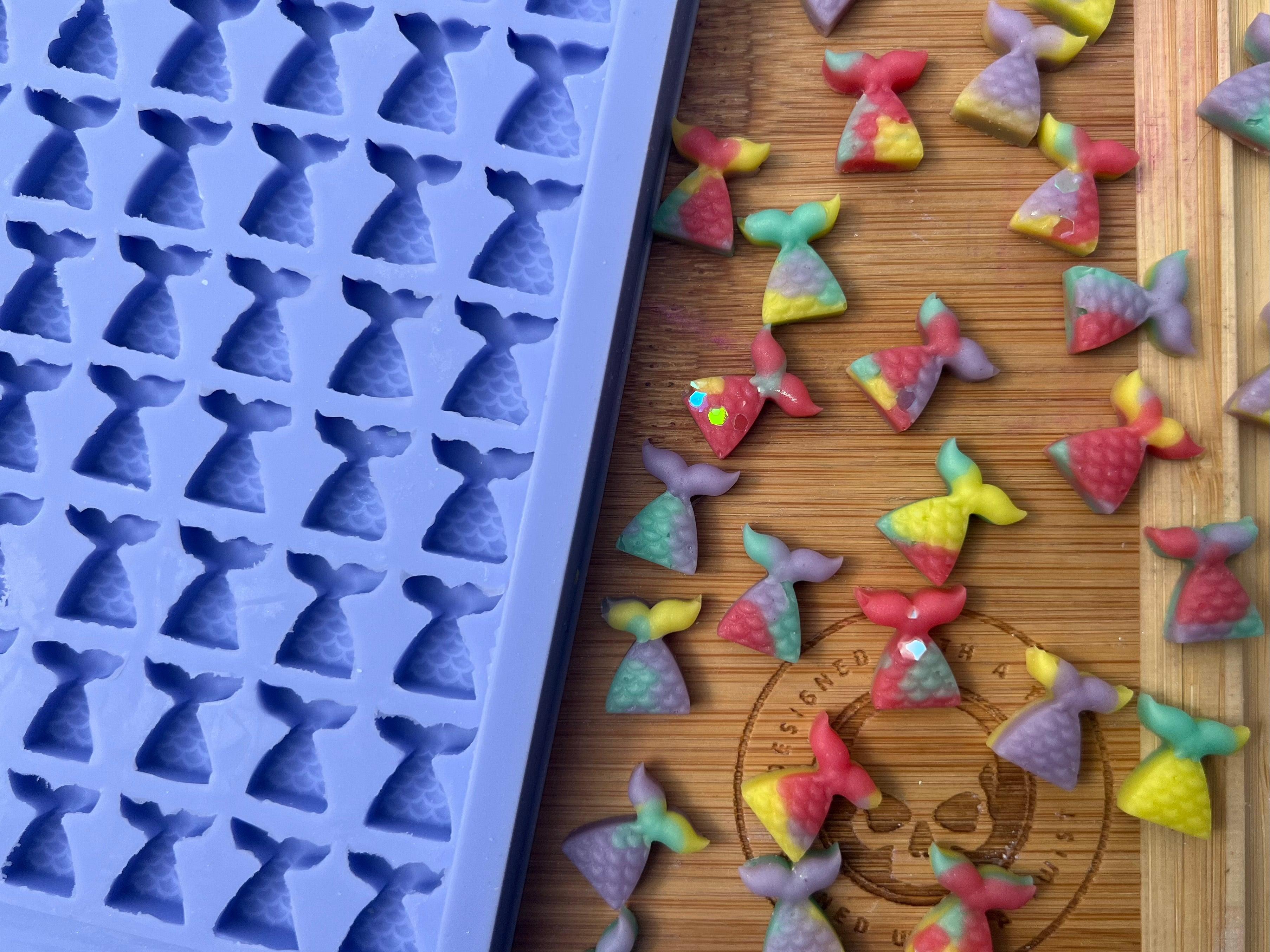 3D Mermaid Tail Scrape n Scoop Wax Silicone Mold - Designed with a Twist - Top quality silicone molds made in the UK.