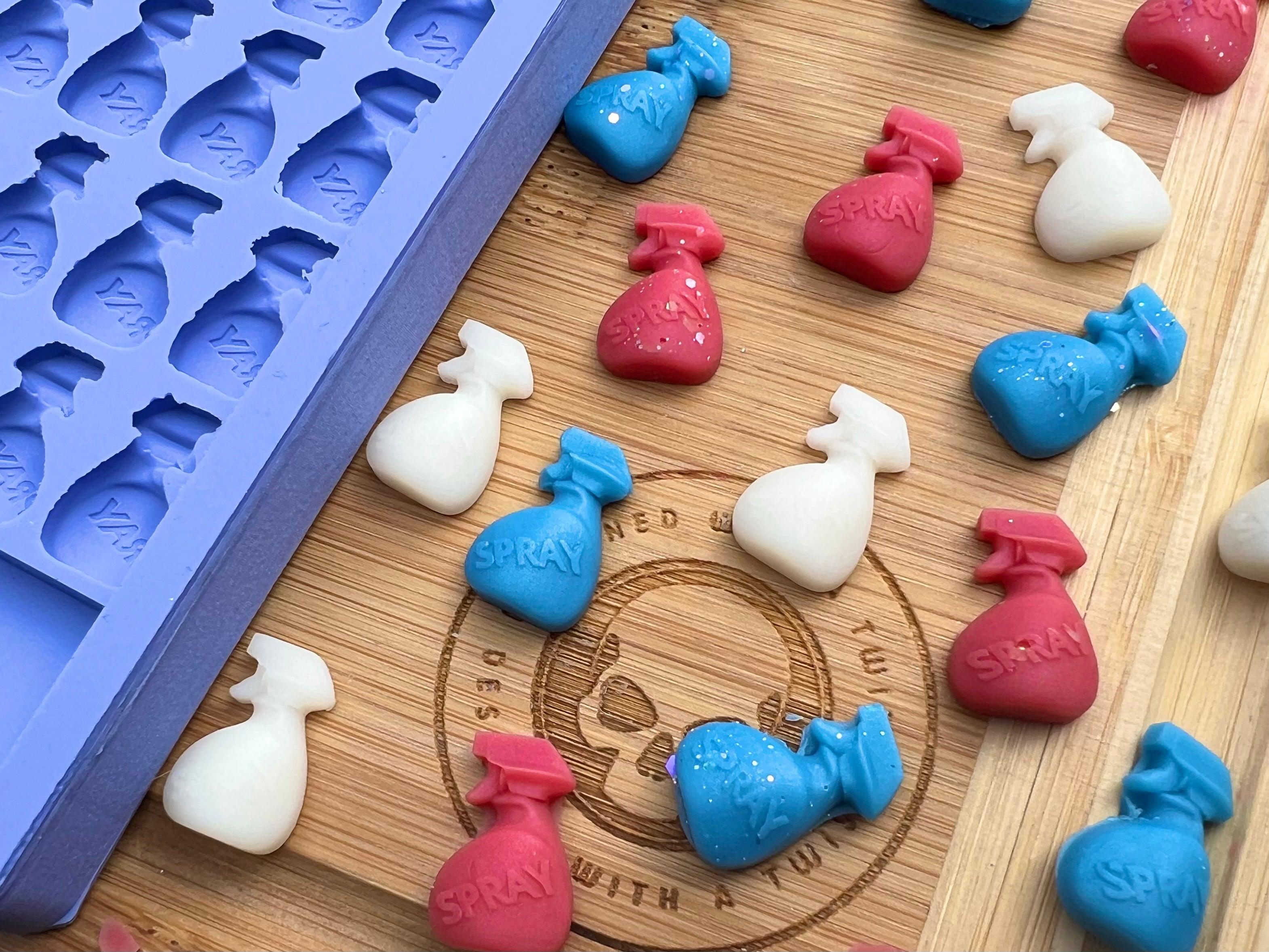 Spray Bottle Scrape n Scoop Wax Tray Silicone Mold - Designed with a Twist - Top quality silicone molds made in the UK.