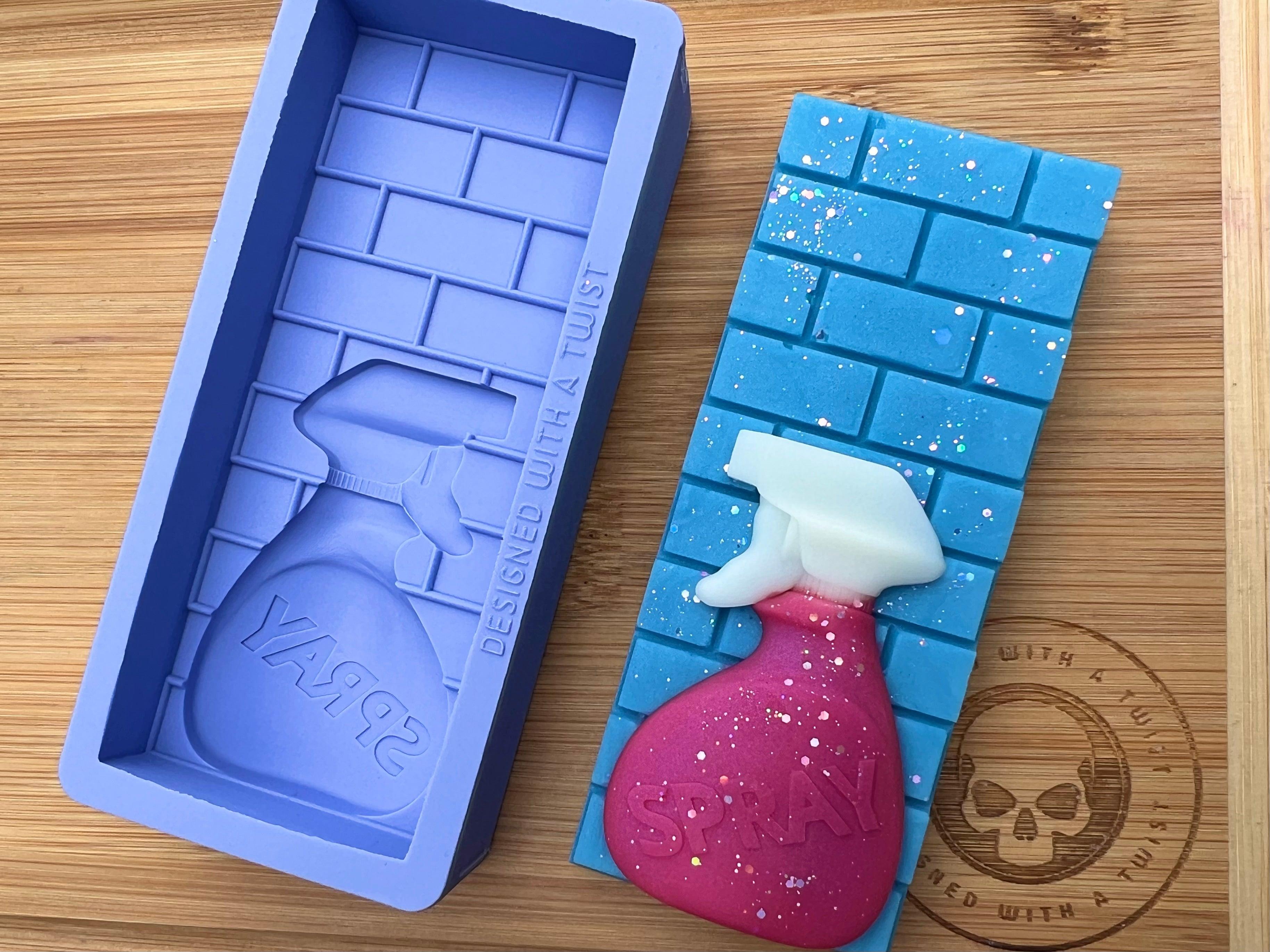 Spray Bottle Snapbar Silicone Mold - Designed with a Twist - Top quality silicone molds made in the UK.