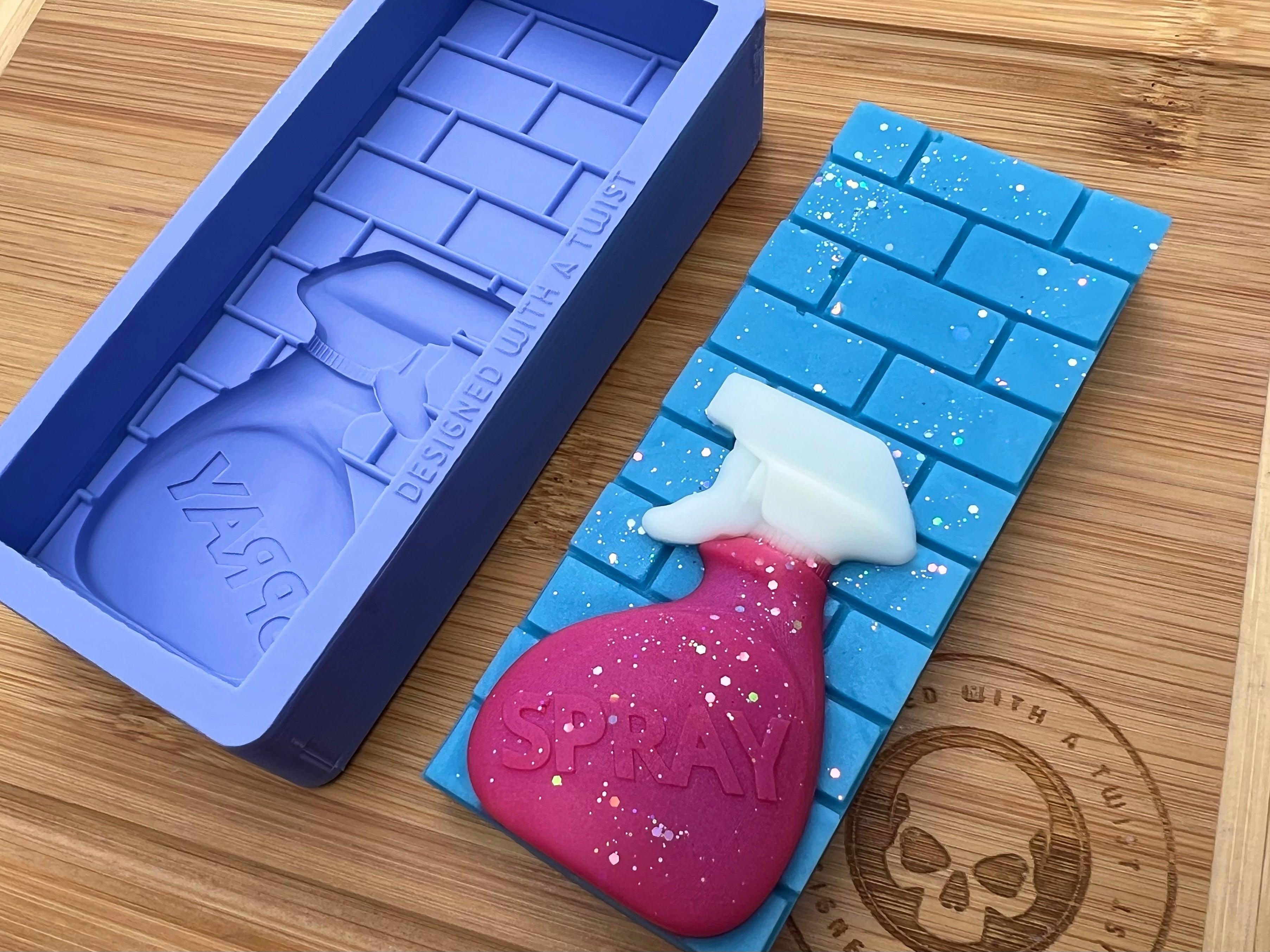 Spray Bottle Snapbar Silicone Mold - Designed with a Twist - Top quality silicone molds made in the UK.