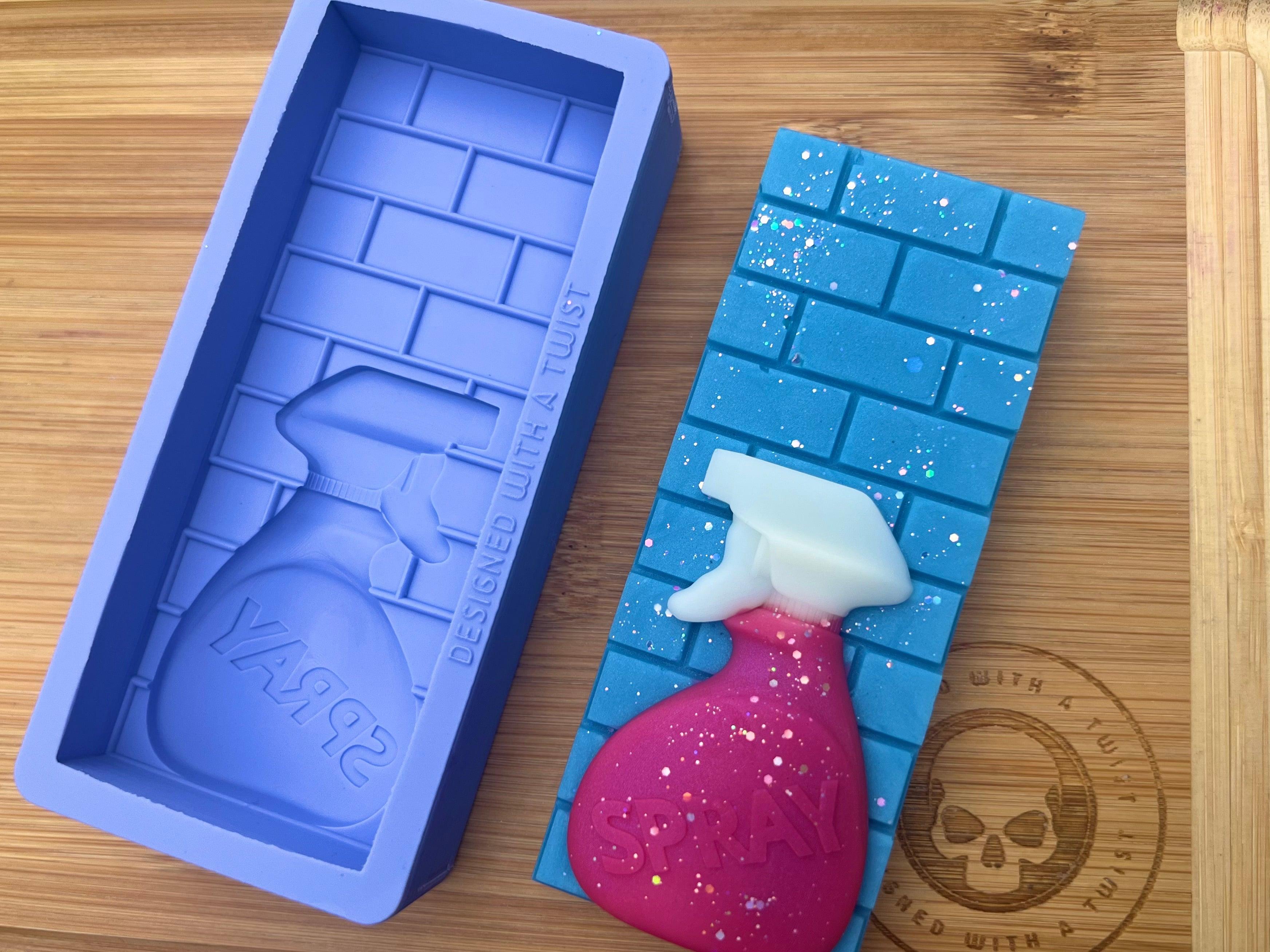 Spray Bottle Snapbar Silicone Mold - Designed with a Twist - Top quality silicone molds made in the UK.