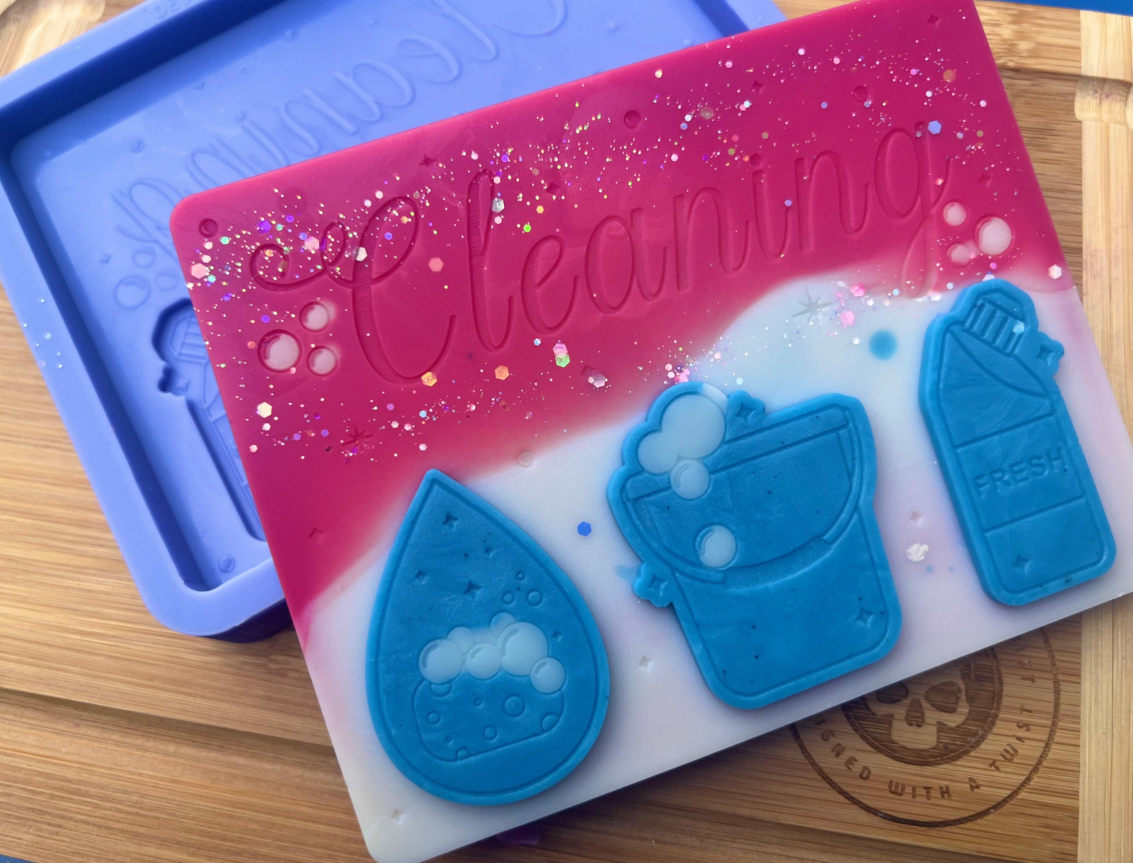 Cleaning Slab Silicone Mold - Designed with a Twist - Top quality silicone molds made in the UK.