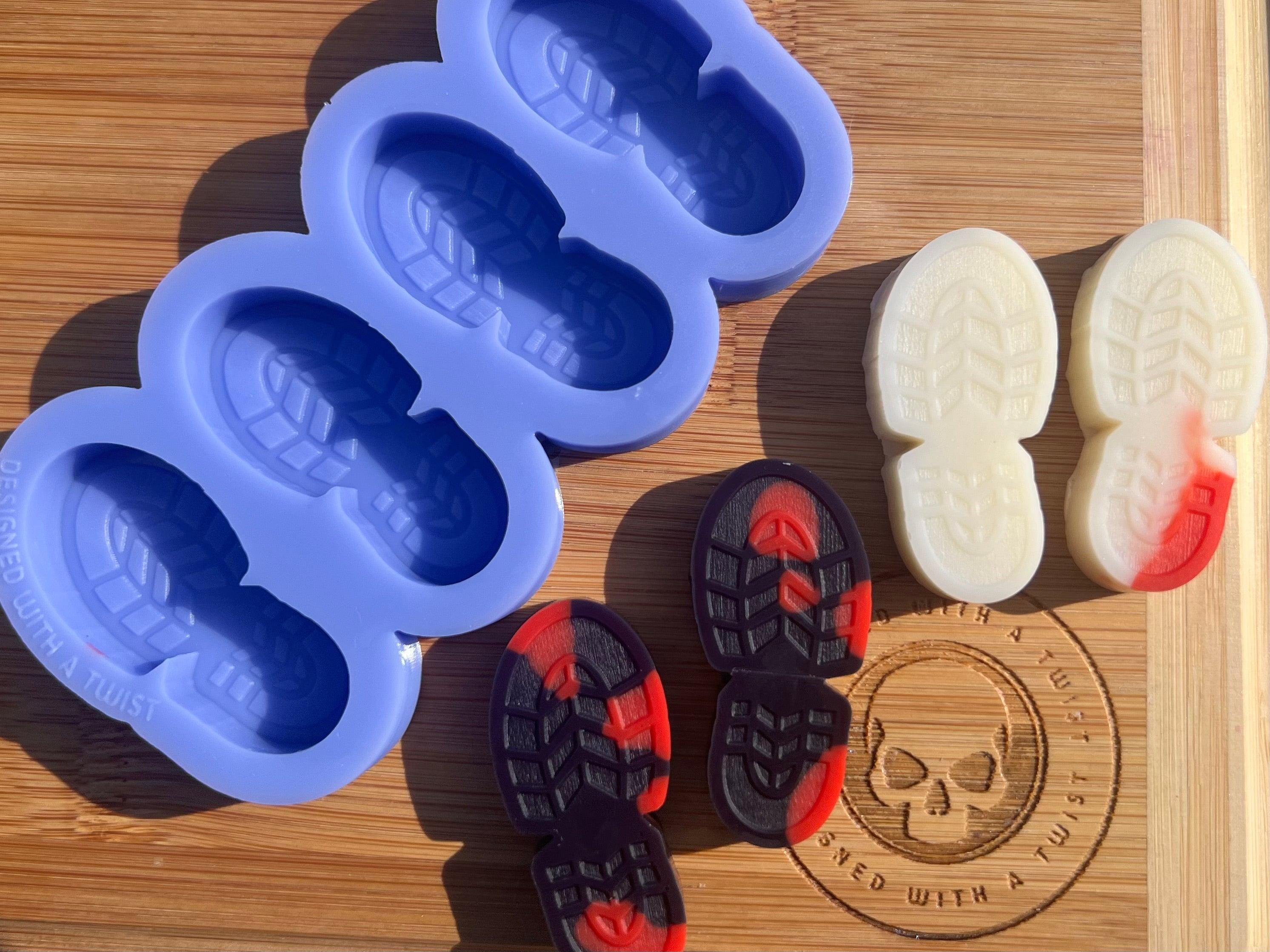 Foot Print Wax Melt Silicone Mold - Designed with a Twist - Top quality silicone molds made in the UK.