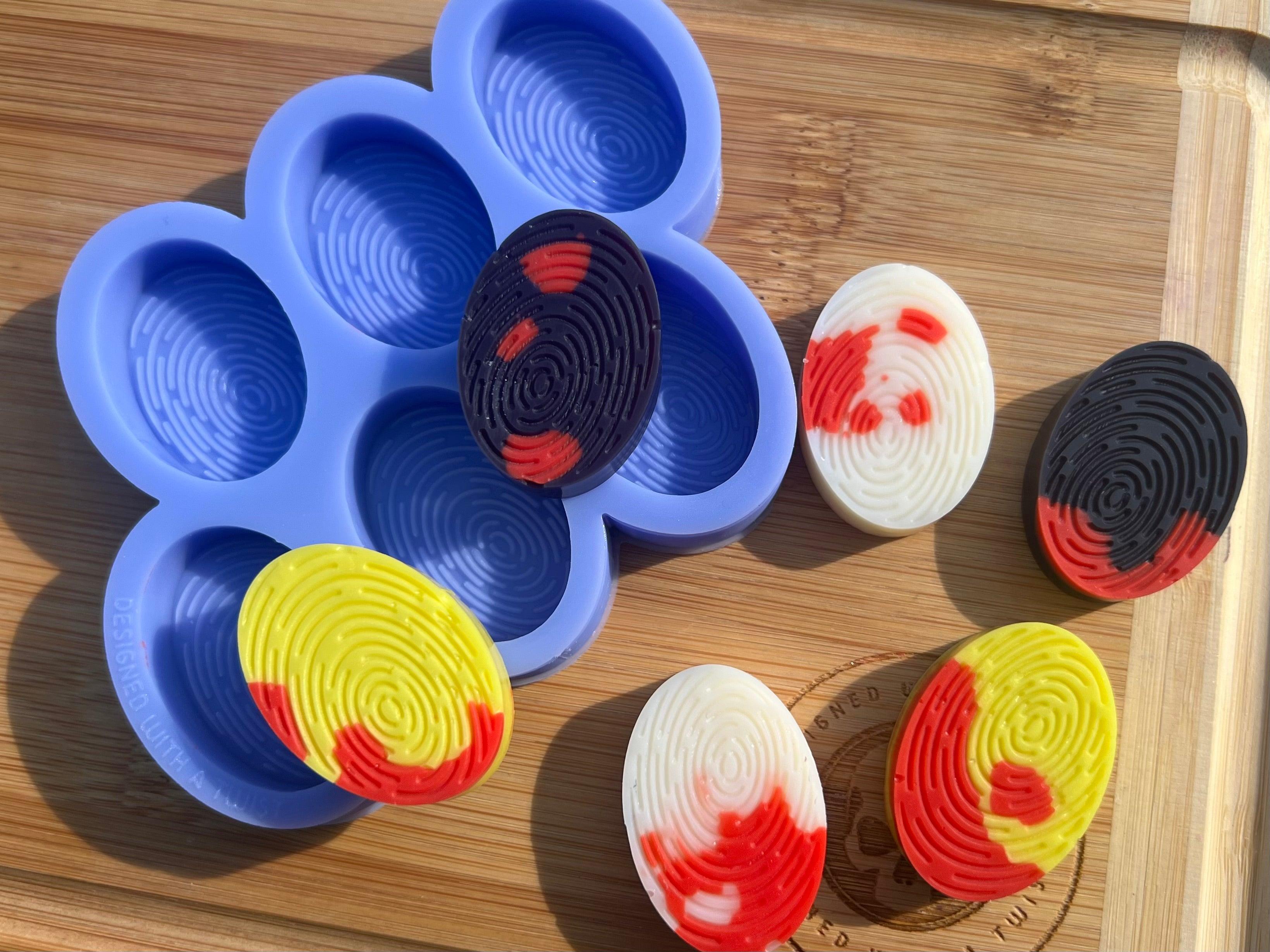 Finger Prints Wax Melt Silicone Mold - Designed with a Twist - Top quality silicone molds made in the UK.