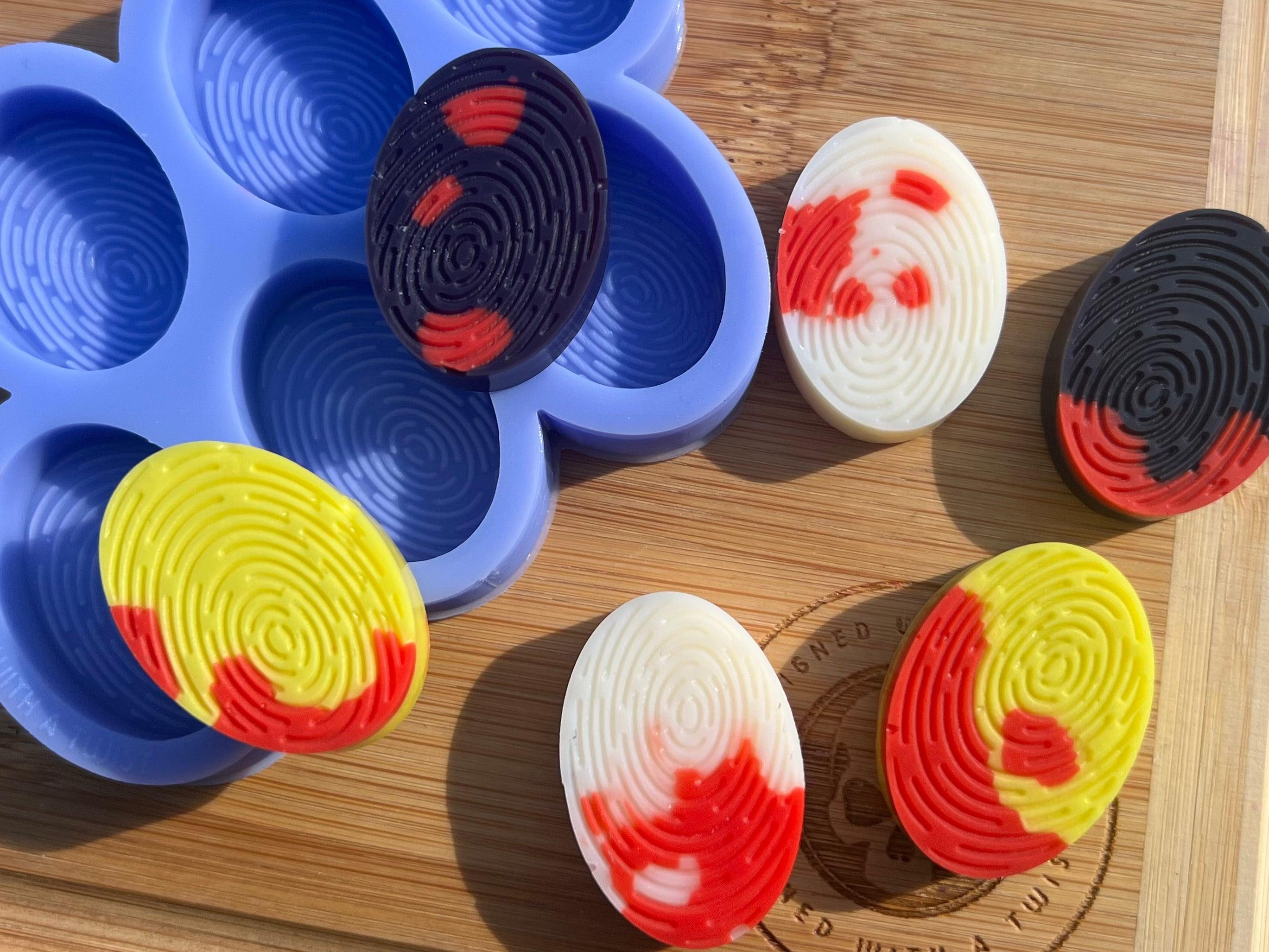 Finger Prints Wax Melt Silicone Mold - Designed with a Twist - Top quality silicone molds made in the UK.