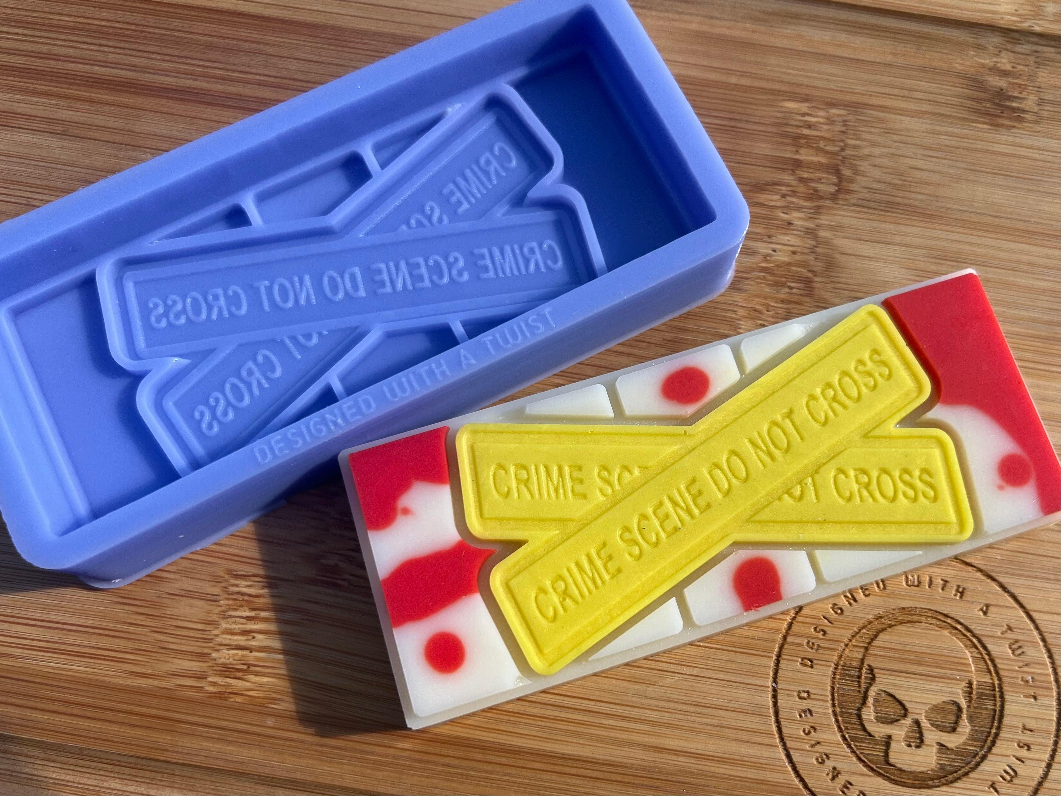 Crime Scene Snapbar Silicone Mold - Designed with a Twist - Top quality silicone molds made in the UK.