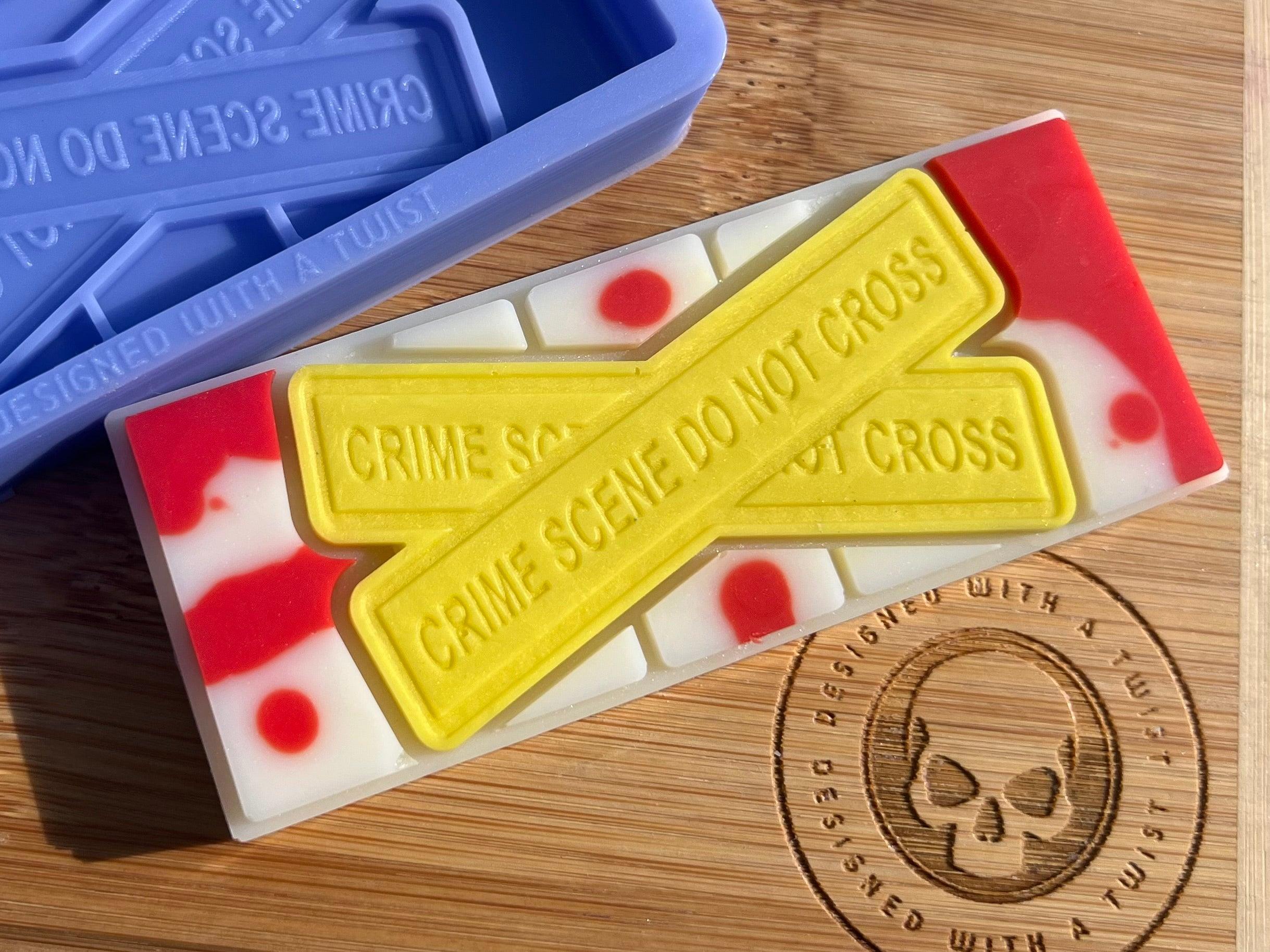 Crime Scene Snapbar Silicone Mold - Designed with a Twist - Top quality silicone molds made in the UK.