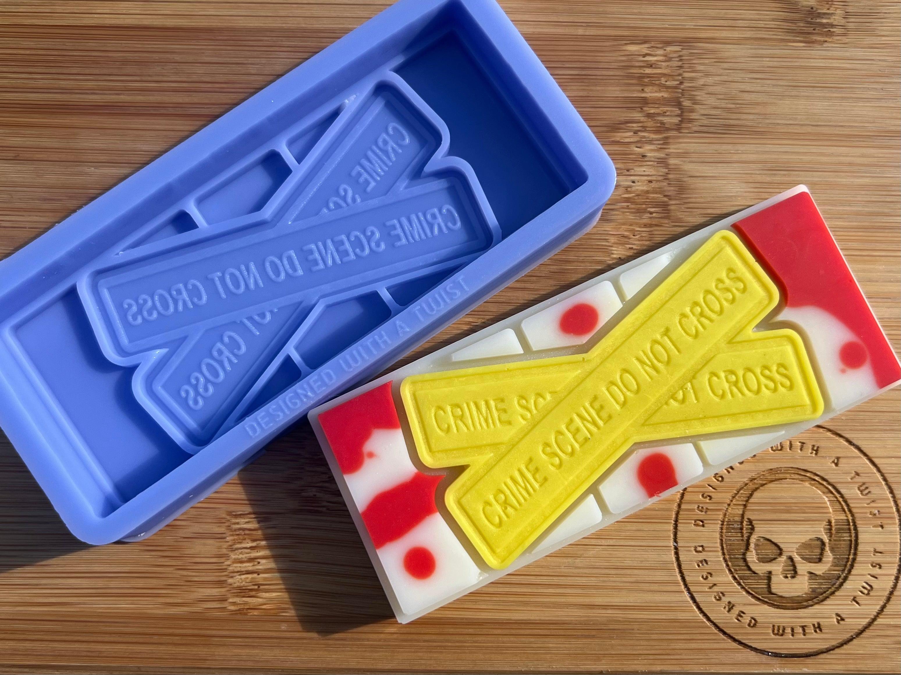 Crime Scene Snapbar Silicone Mold - Designed with a Twist - Top quality silicone molds made in the UK.